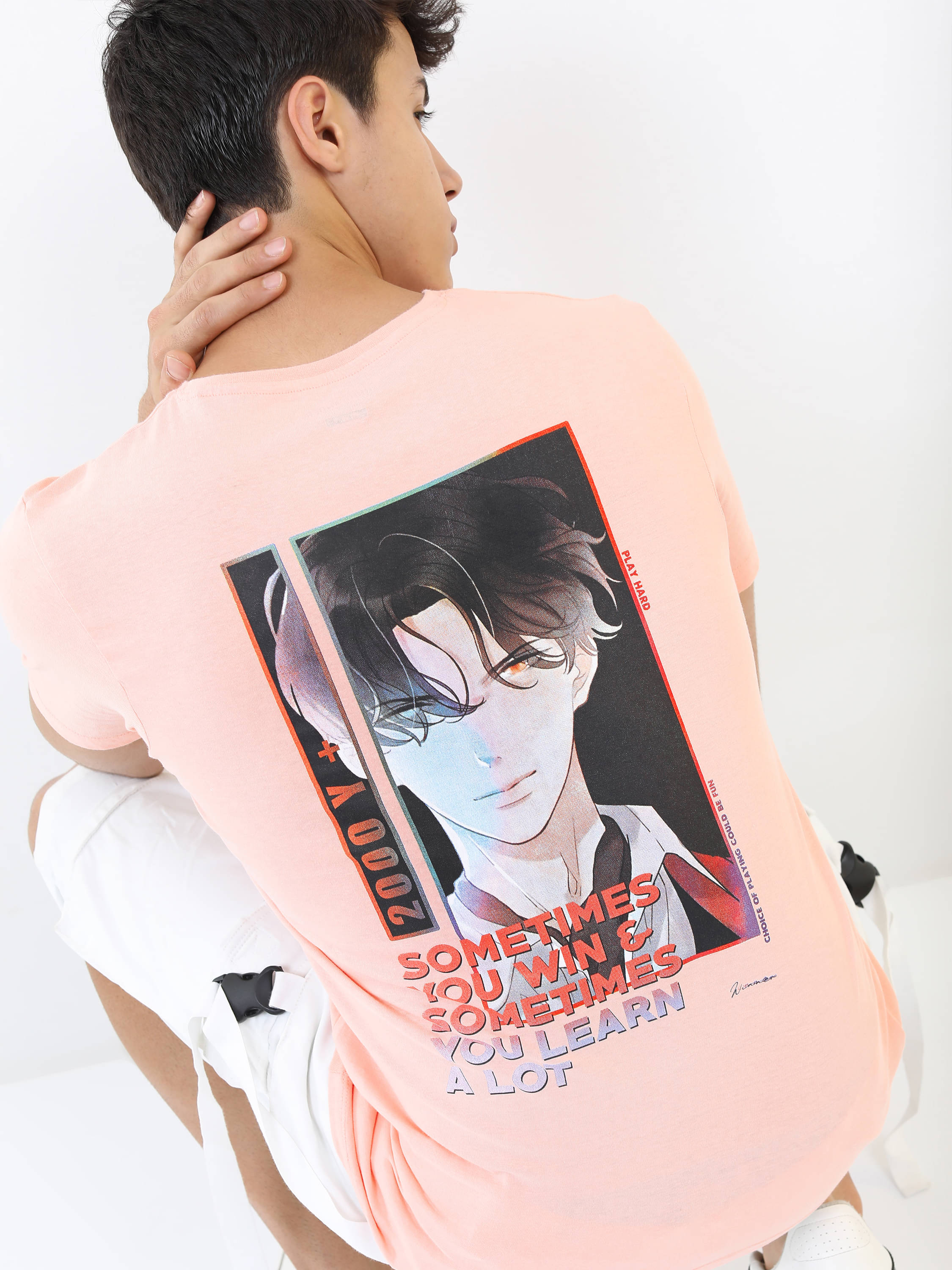     			Highlander Men Cotton Slim Fit Printed T-Shirt ( Pink )