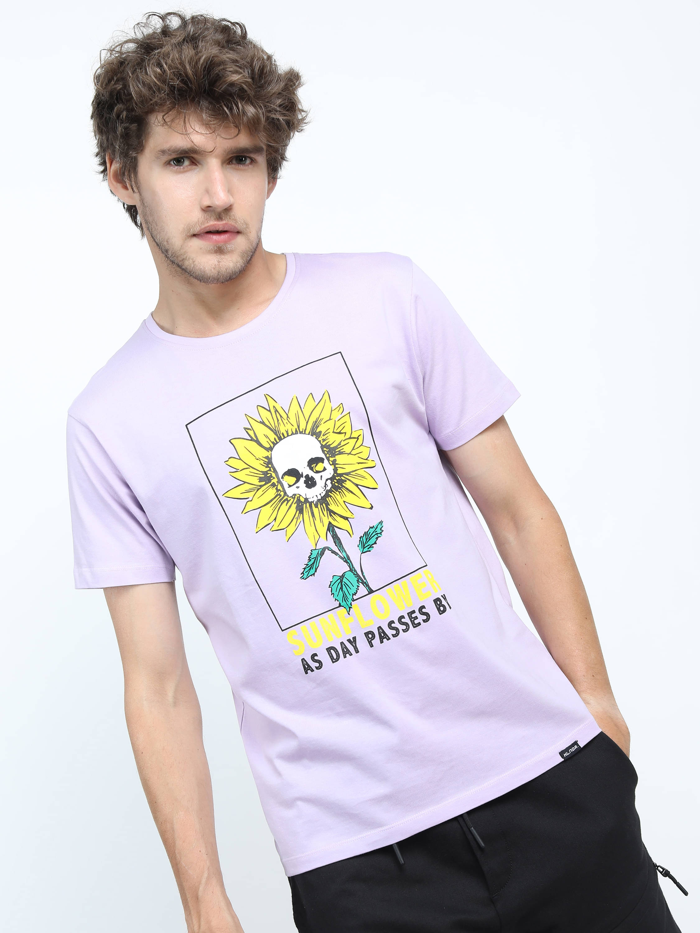     			Highlander Men Cotton Slim Fit Printed T-Shirt ( Purple )