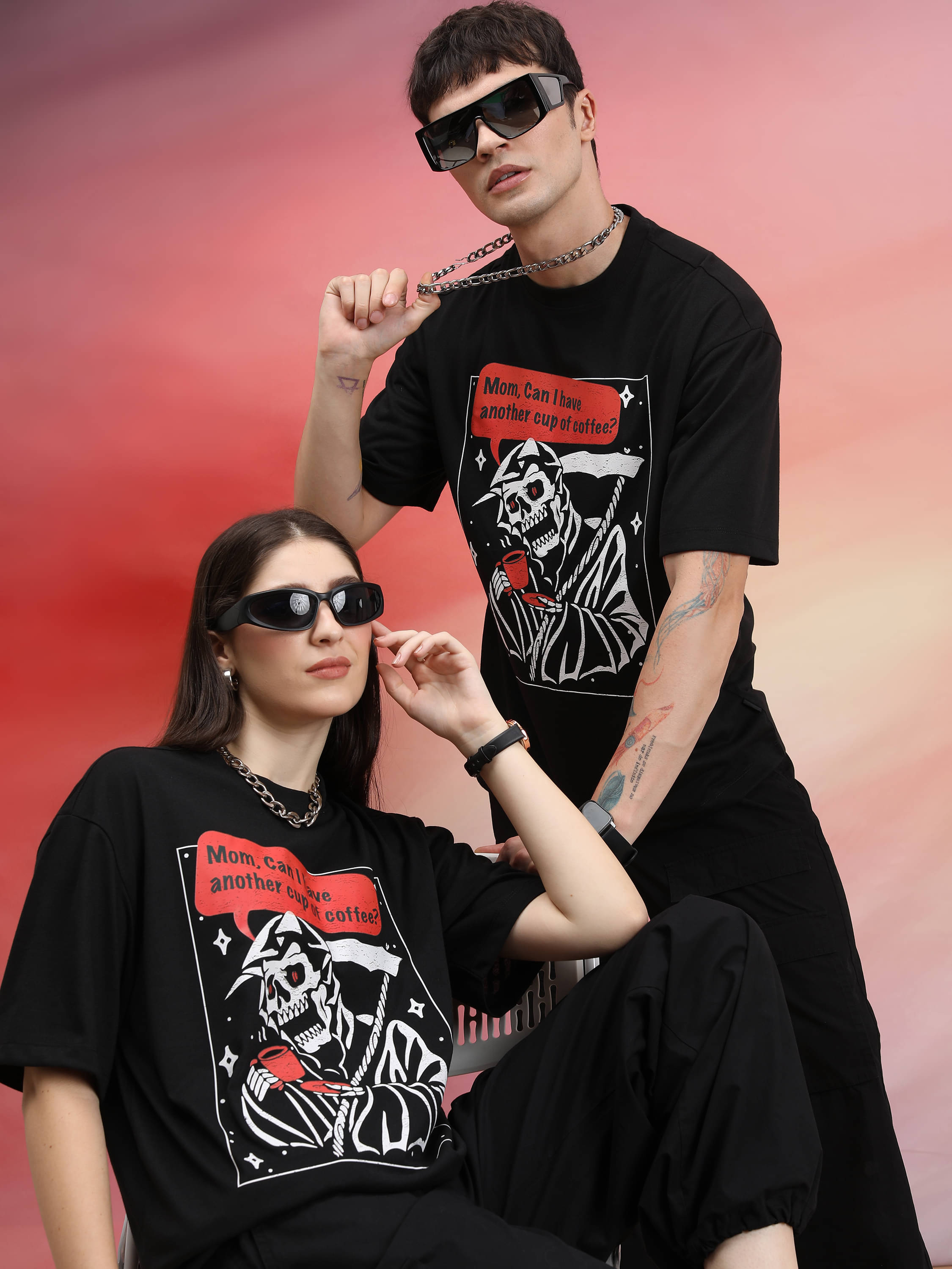 Highlander Men Polyester Oversized Fit Printed T-Shirt ( Black ) Highlander Men Polyester Oversized Fit Printed T-Shirt ( Black )