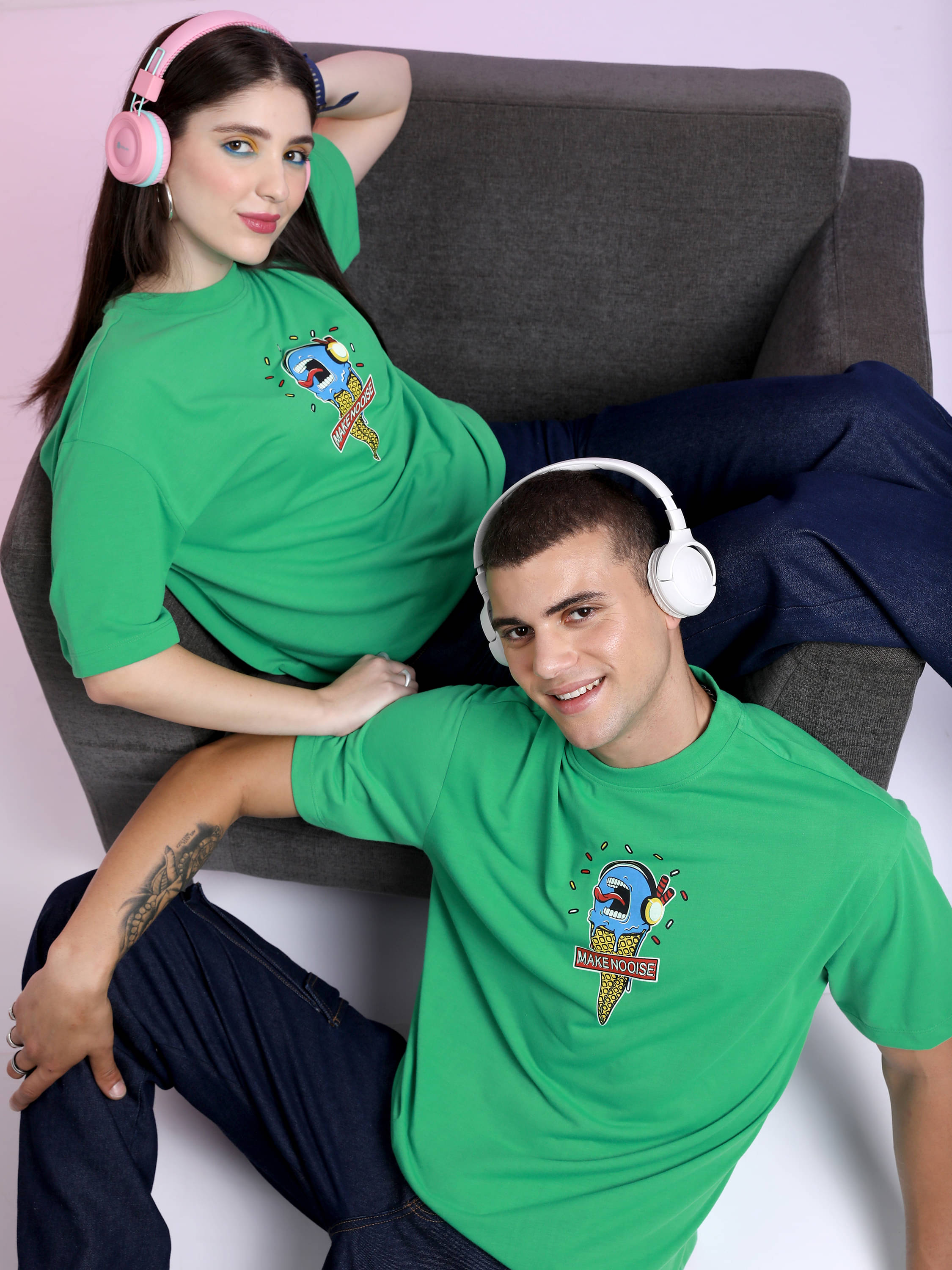     			Highlander Men Polyester Oversized Fit Printed T-Shirt ( Green )