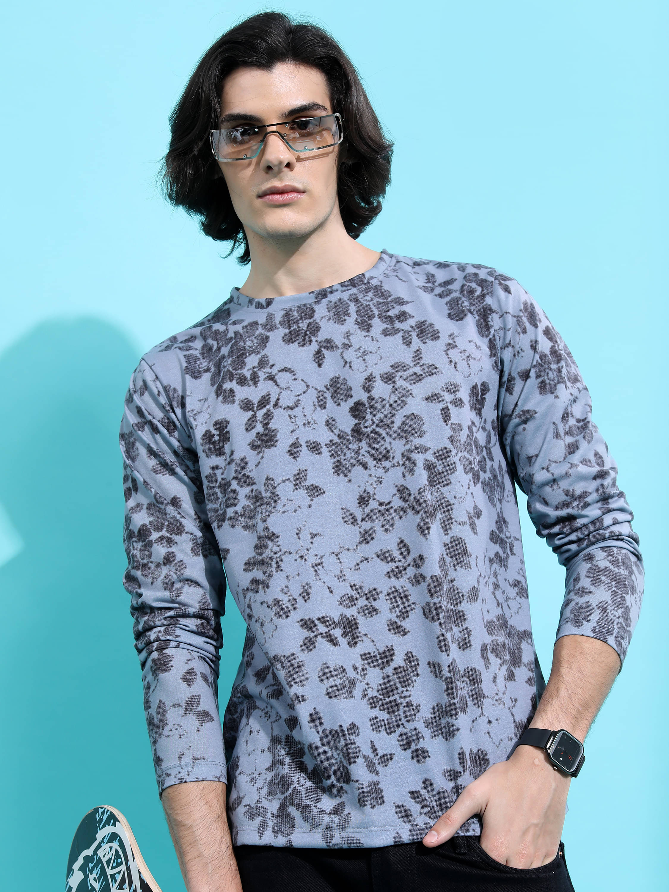 Highlander Men Polyester Relaxed Fit Printed T-Shirt ( Grey ) Highlander Men Polyester Relaxed Fit Printed T-Shirt ( Grey )