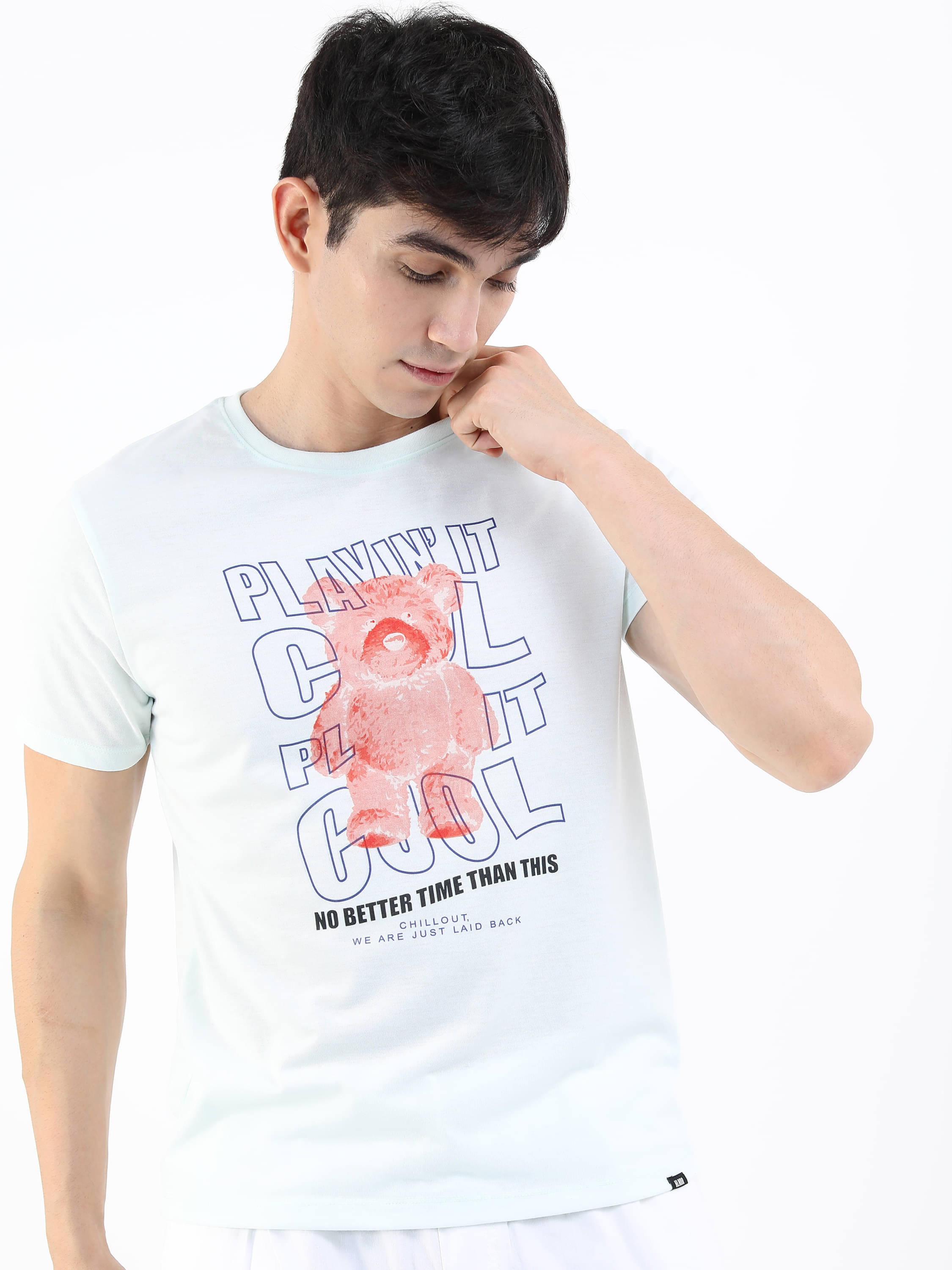     			Highlander Men Polyester Slim Fit Printed T-Shirt ( Sea Green )