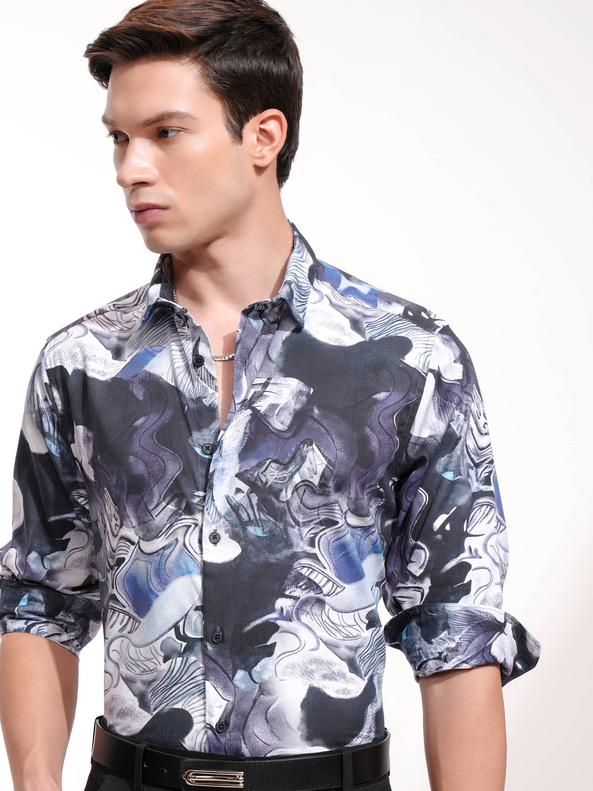Highlander Poly Cotton Slim Fit Printed Full Sleeves Men's Casual Shirt - Multicolor ( Pack of 1 )     			Highlander Poly Cotton Slim Fit Printed Full Sleeves Men's Casual Shirt - Multicolor ( Pack of 1 )