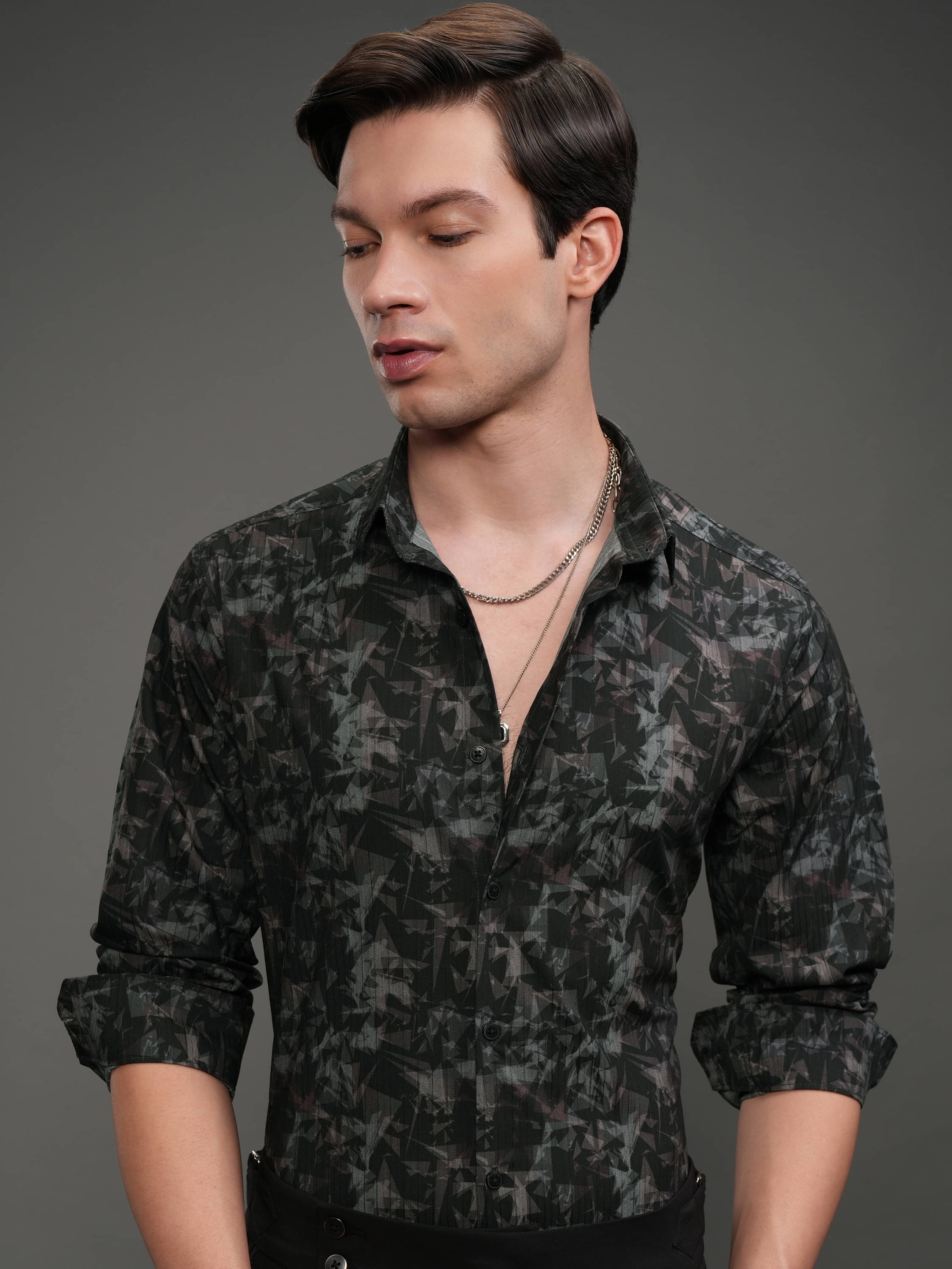 Highlander Poly Cotton Slim Fit Self Design Full Sleeves Men's Casual Shirt - Multicolor ( Pack of 1 ) Highlander Poly Cotton Slim Fit Self Design Full Sleeves Men's Casual Shirt - Multicolor ( Pack of 1 )