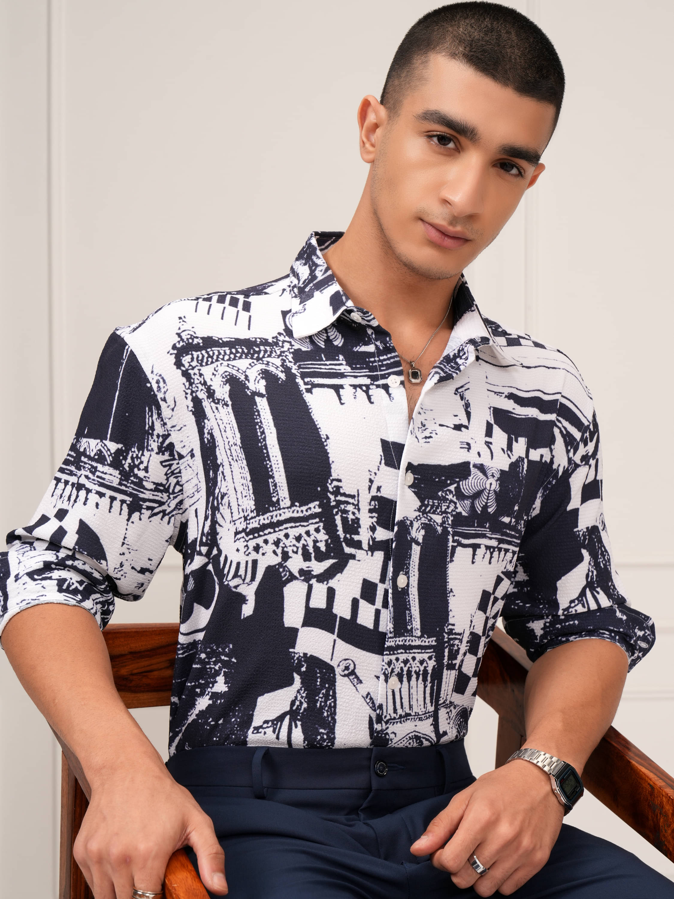 Highlander Polyester Relaxed Fit Printed Full Sleeves Men's Casual Shirt - Multicolor ( Pack of 1 )     			Highlander Polyester Relaxed Fit Printed Full Sleeves Men's Casual Shirt - Multicolor ( Pack of 1 )