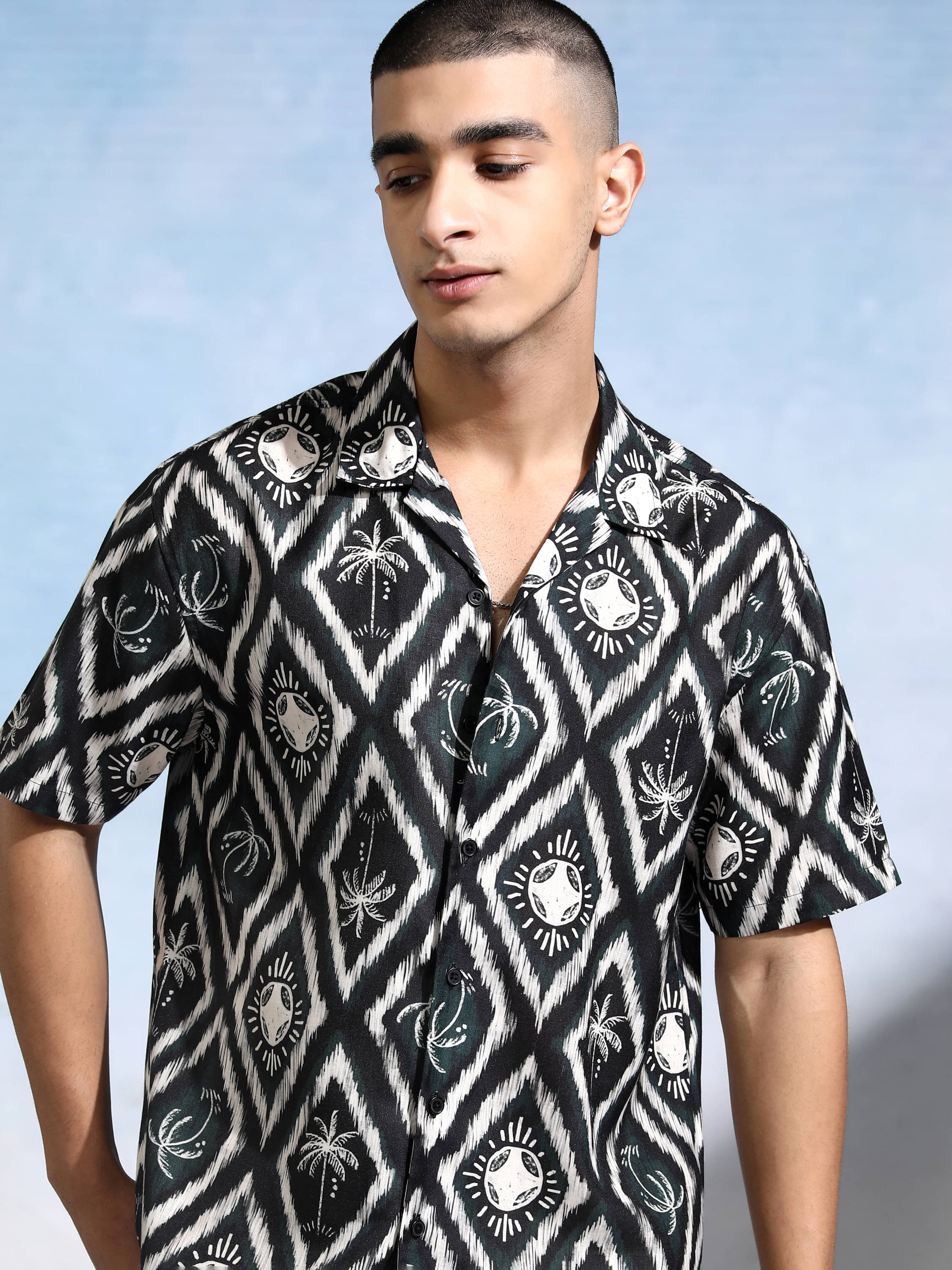 Highlander Polyester Relaxed Fit Printed Half Sleeves Men's Casual Shirt - Multicolor ( Pack of 1 ) Highlander Polyester Relaxed Fit Printed Half Sleeves Men's Casual Shirt - Multicolor ( Pack of 1 )