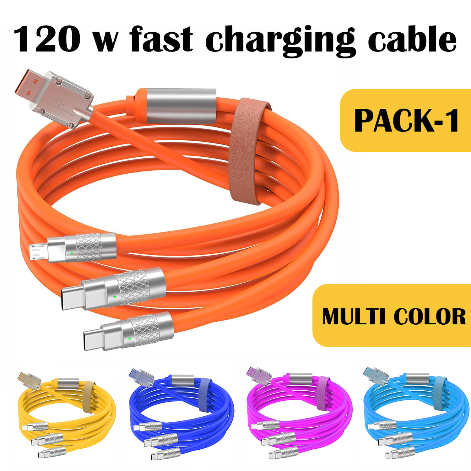 120w High Quality multi color 3A Fast Charging 3-in-1 Cable Multi-Phone Charger Data Cable with Ios Type C Micro Usb 120w High Quality multi color 3A Fast Charging 3-in-1 Cable Multi-Phone Charger Data Cable with Ios Type C Micro Usb