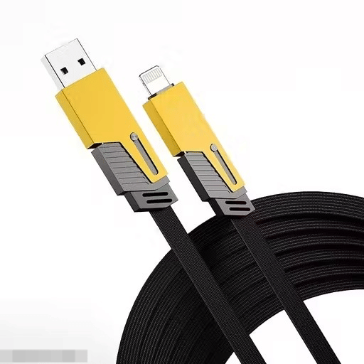    			4 in 1 Ultra Fast Charging 65W & Data Transfer Cable | Multi-Purpose USB | Thunderbolt, Type-C, Lightning, Type-A | Compatible with i Phone, Android & Laptops