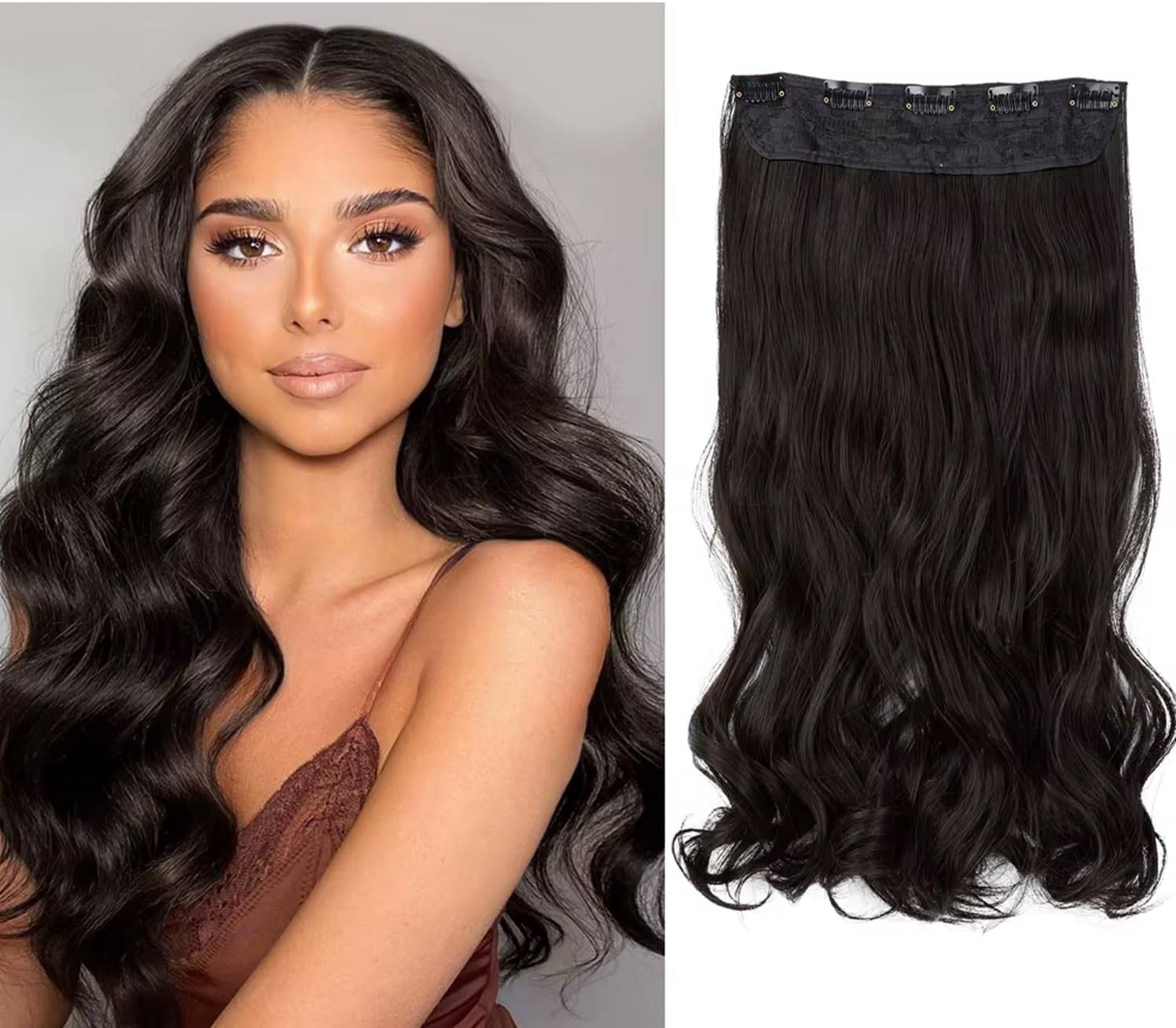 Akashkrishna - Medium Brown Clip In Hair Extension Akashkrishna - Medium Brown Clip In Hair Extension