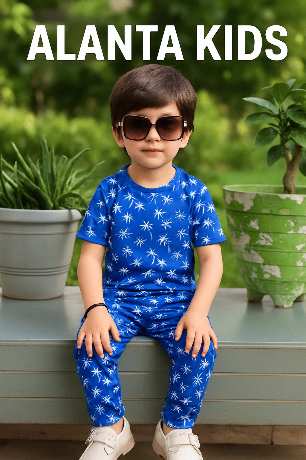     			Alanta Pack of 1 Boys Cotton Blend Nightsuit Set ( Pink )