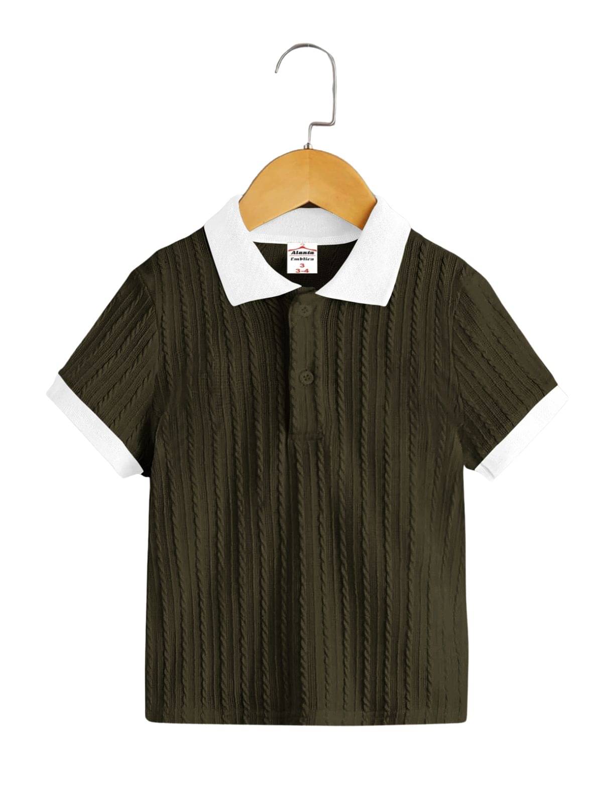     			Alanta Pack of 1 Boys Cotton Blend T-Shirt ( Brown )