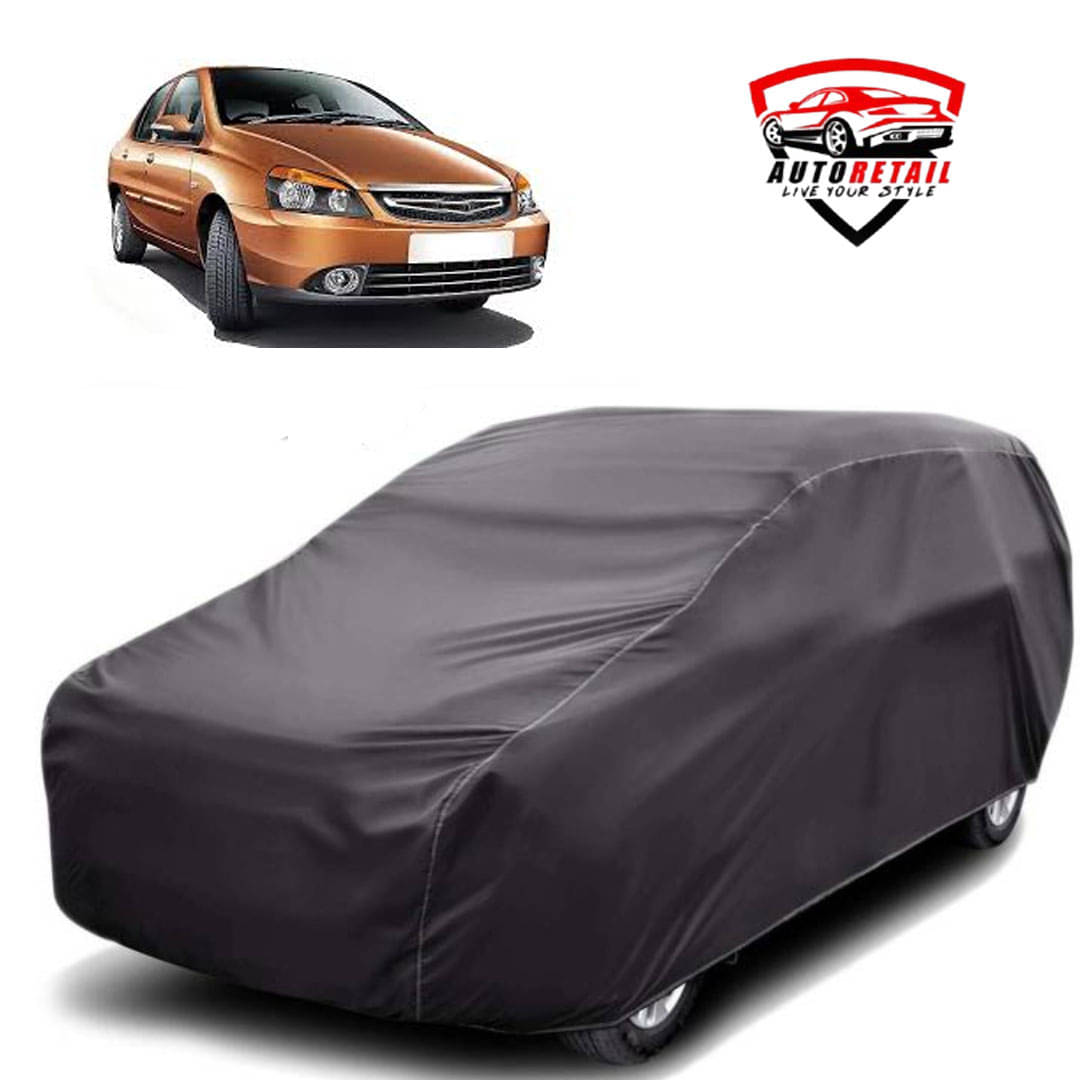     			AutoRetail Car Body Cover for Tata Indigo eCS [2010-2013] Without Mirror Pocket ( Pack of 1 ) , Grey