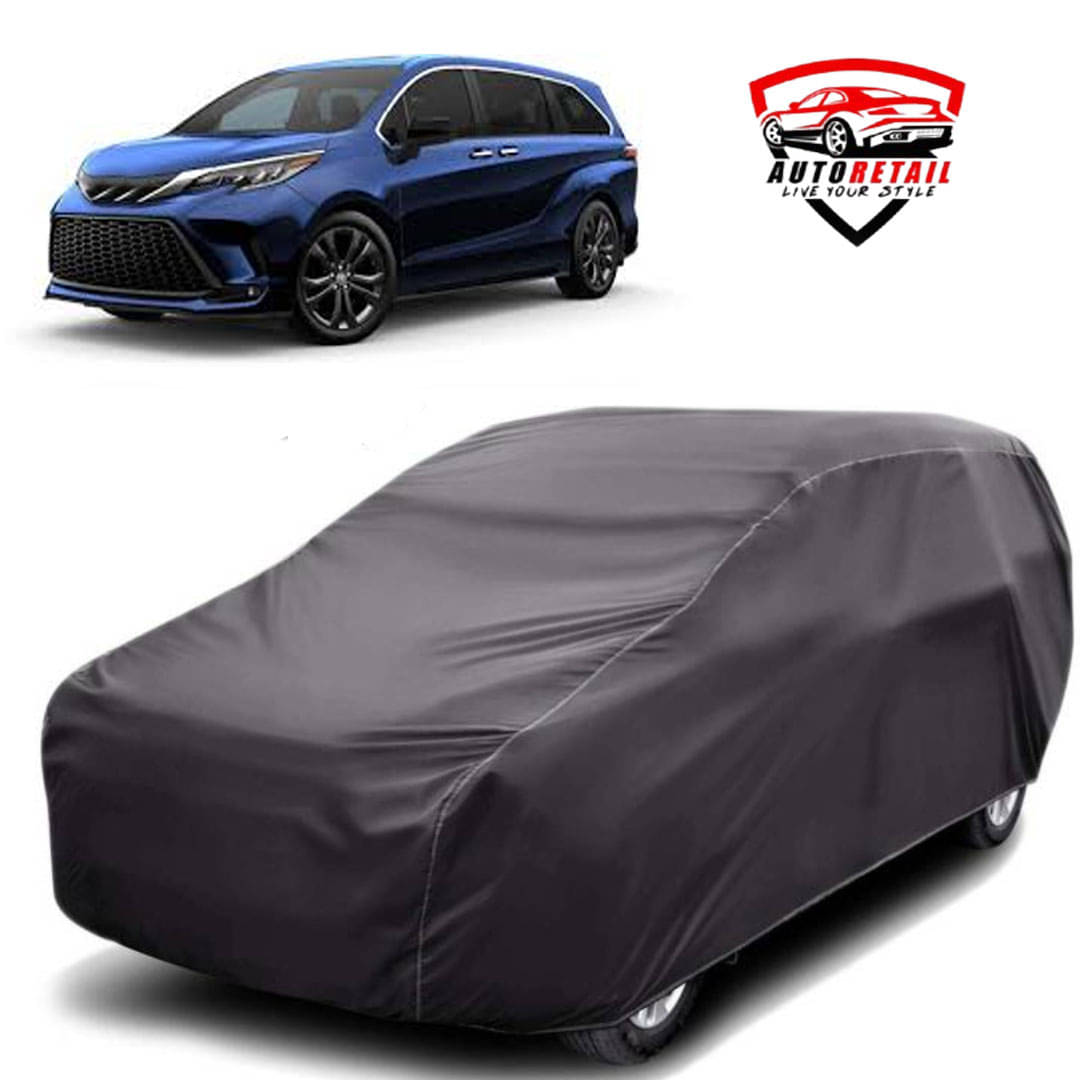     			AutoRetail Car Body Cover for Toyota Siena Without Mirror Pocket ( Pack of 1 ) , Grey