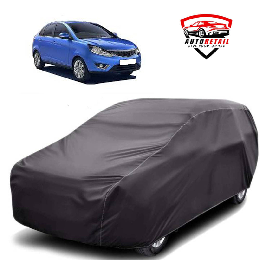     			AutoRetail Car Body Cover for Tata Zest [2014-2015] Without Mirror Pocket ( Pack of 1 ) , Grey