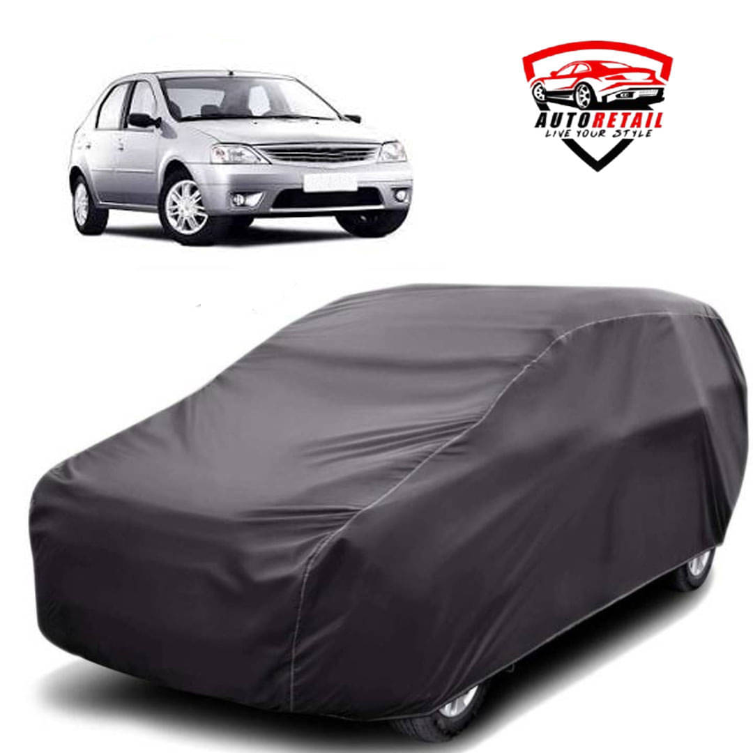     			AutoRetail Car Body Cover for Mahindra Renault Logan Without Mirror Pocket ( Pack of 1 ) , Grey