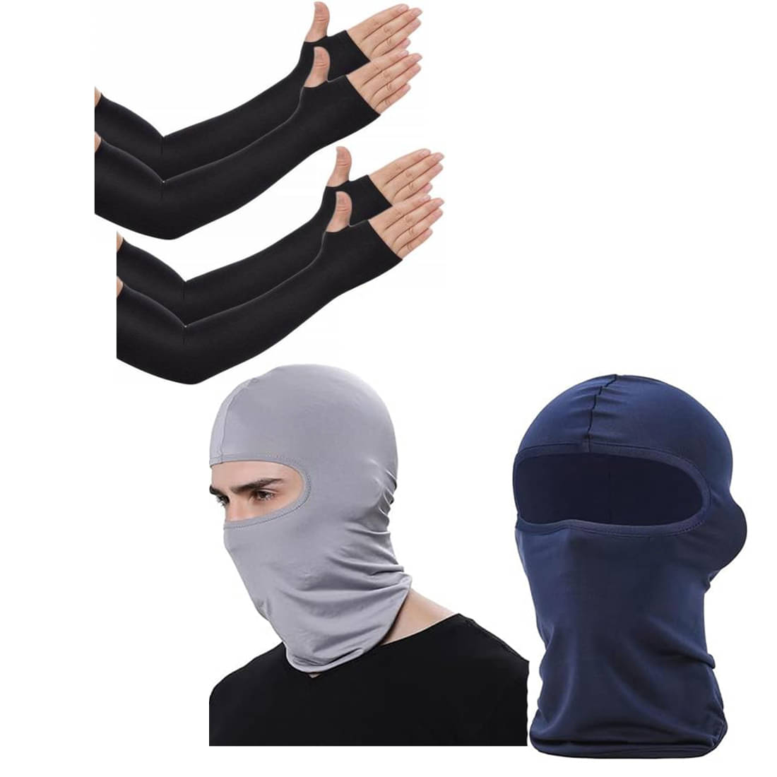    			Bentag Multicolour Polyester Anti Pollution Mask ( Pack of 2 )