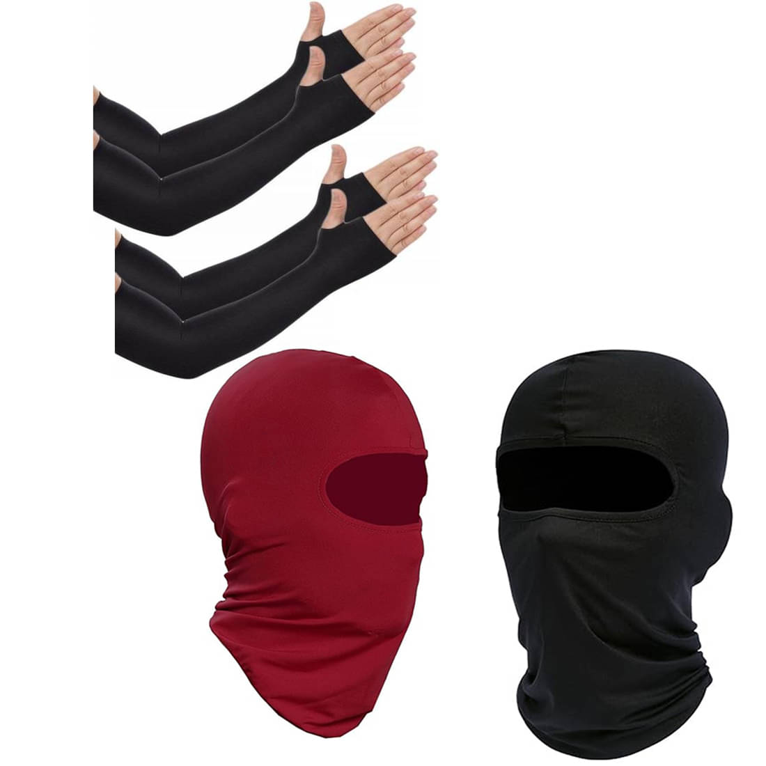     			Bentag Multicolour Polyester Anti Pollution Mask ( Pack of 2 )