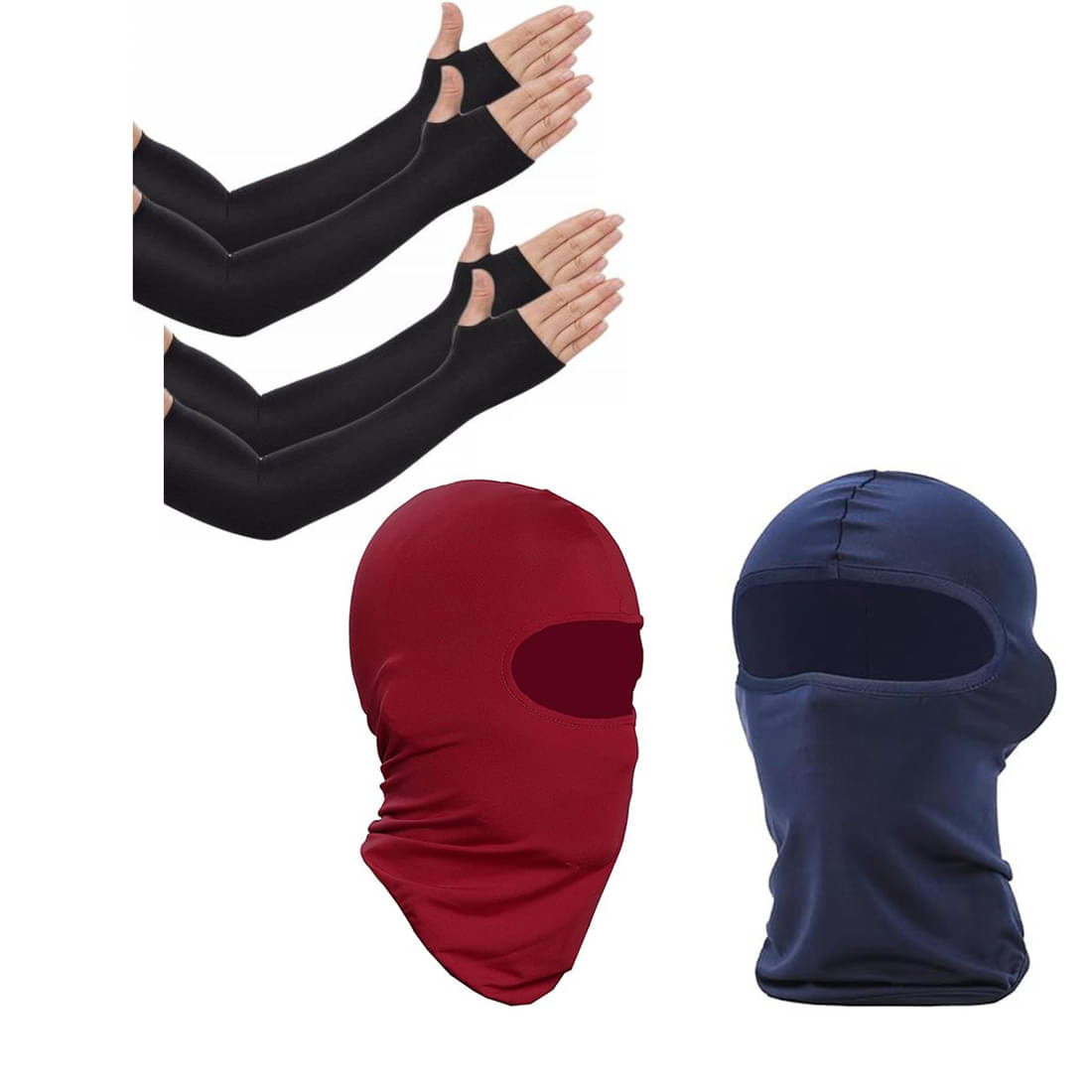     			Bentag Multicolour Polyester Anti Pollution Mask ( Pack of 2 )