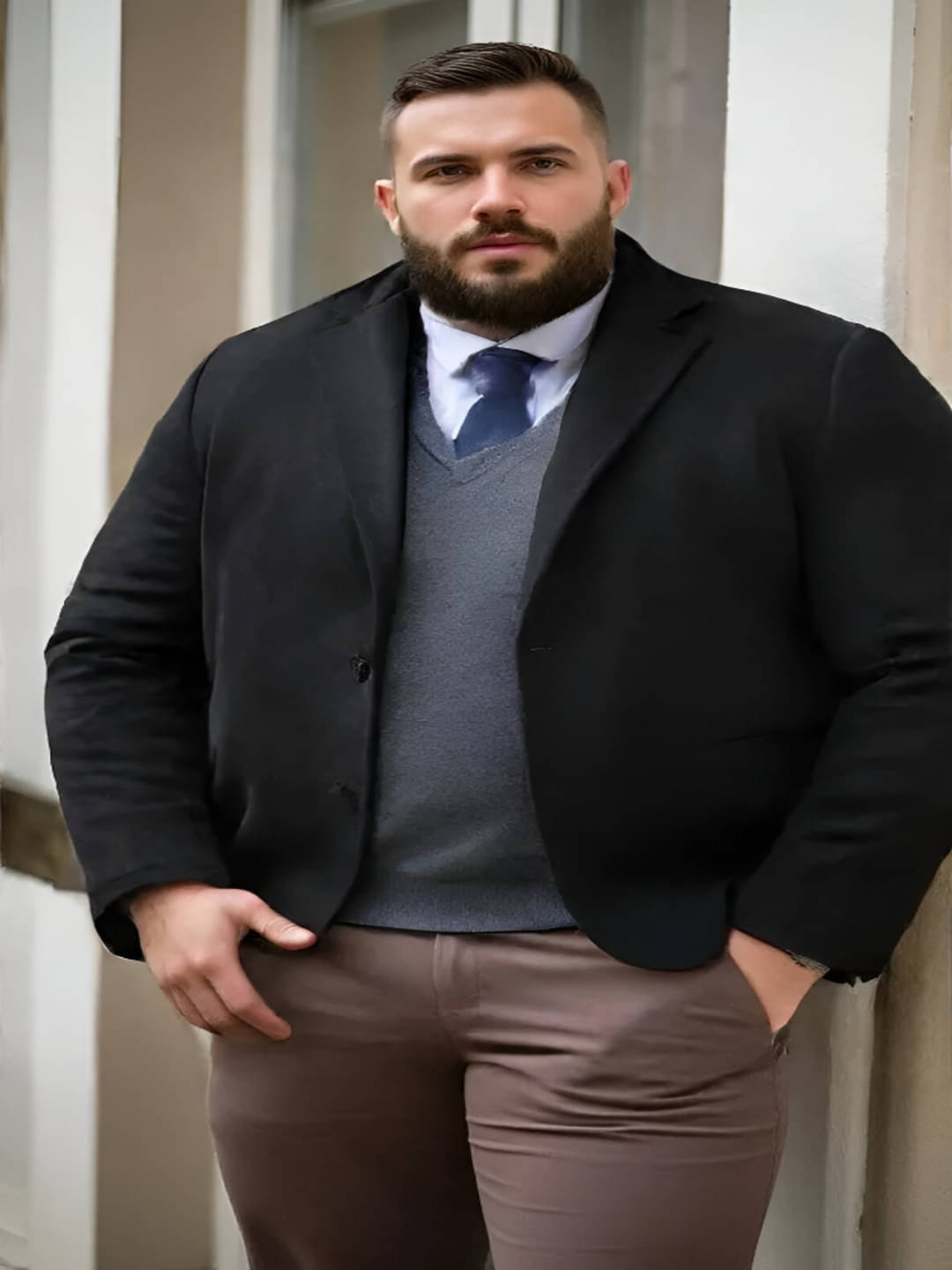     			CADMON Cotton Men's Blazer - Black ( Pack of 1 )