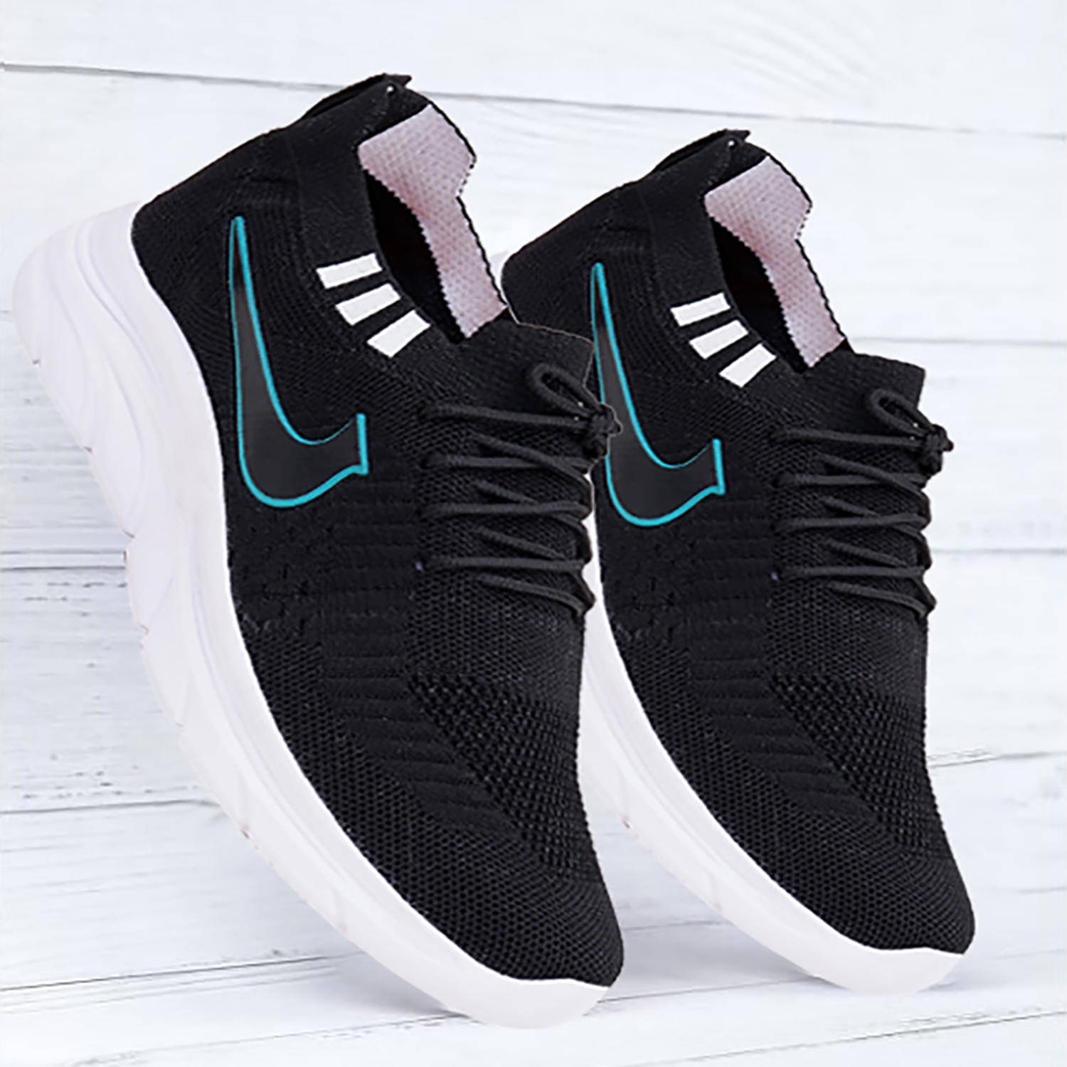 Clymb Black Men's Sports Running Shoes     			Clymb Black Men's Sports Running Shoes