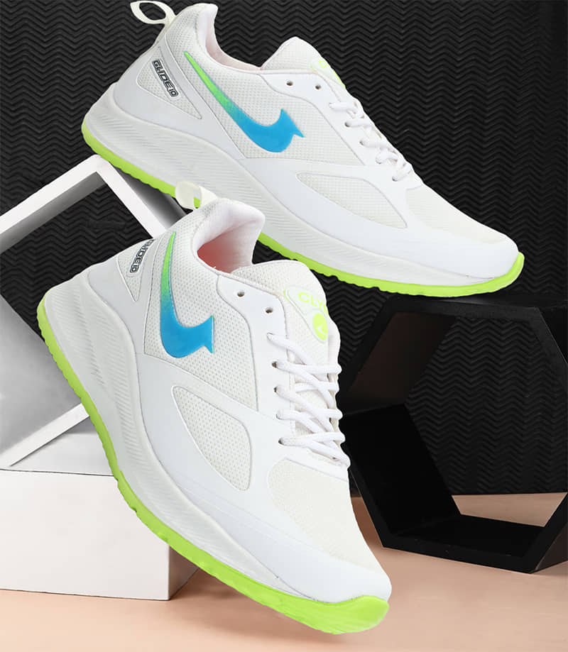 Clymb White Men's Sports Running Shoes - Sports Shoes | Buy online on ZillyBuy