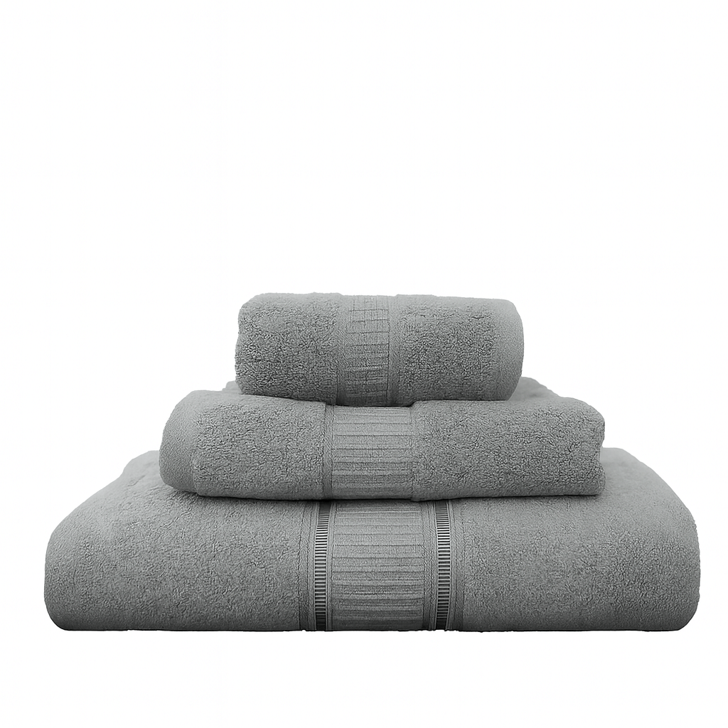     			Dollar Pack of 3 Terry Above 600 -GSM Bath Towel ( Dark Grey )