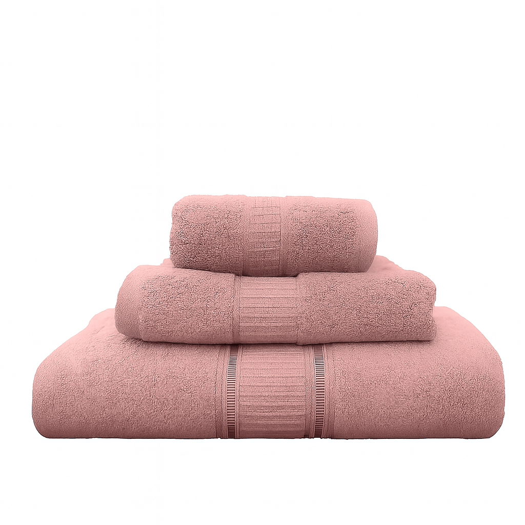     			Dollar Pack of 3 Terry Above 600 -GSM Bath Towel ( Peach )