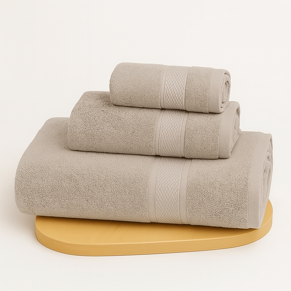     			Dollar Pack of 3 Terry Above 600 -GSM Bath Towel ( White )