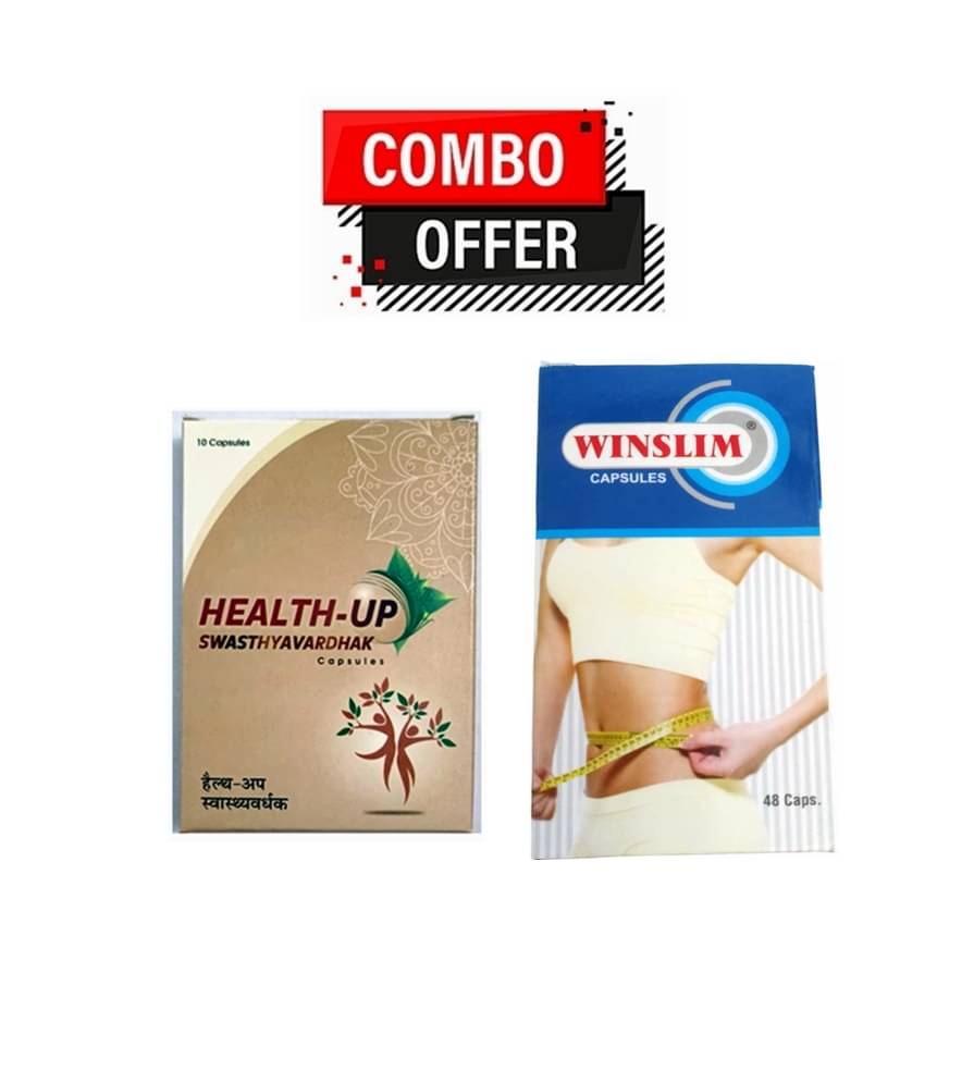     			Dr. Chopra Wintrust Winslim Caps For Weight Loss 48no.s & Health Capsule 20 10 no.s Unflavoured Pack of 3