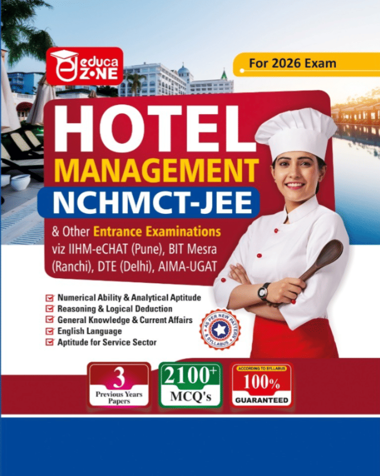 EDUCAZONE Hotel Management NCHMCT-JEE Complete Study Guide Book For 2026 Exam EDUCAZONE Hotel Management NCHMCT-JEE Complete Study Guide Book For 2026 Exam