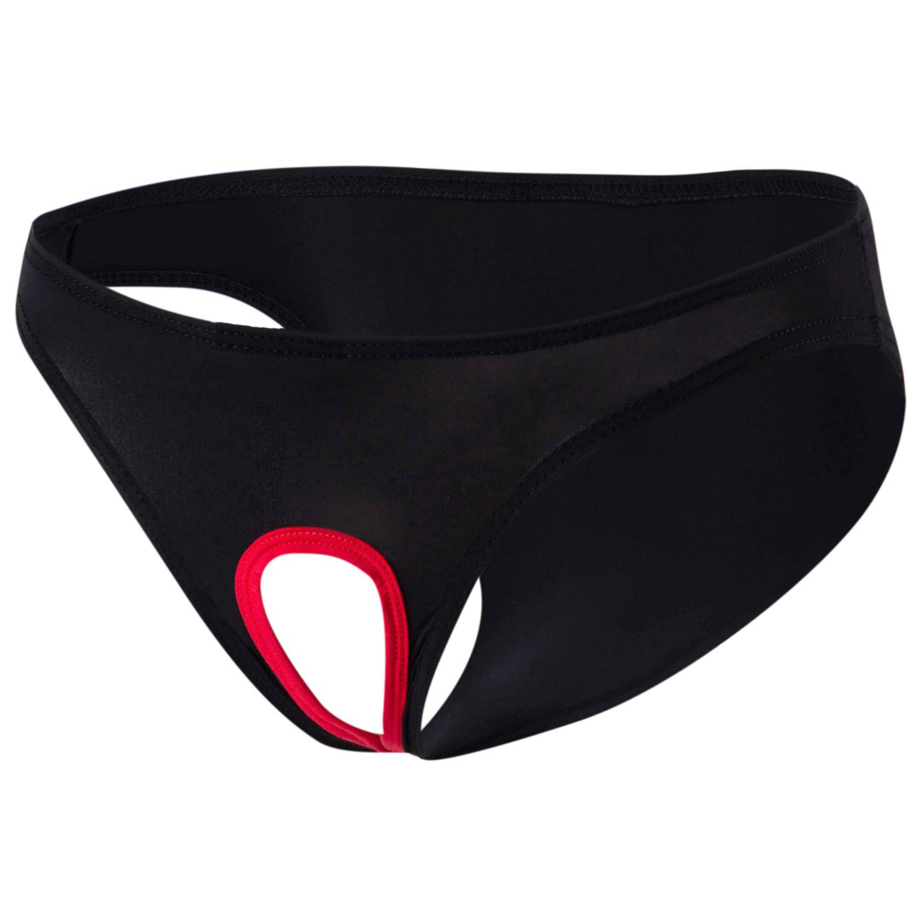 FLIRTY TOUCH Pack of 1 Polyester Briefs For Men's ( Black )     			FLIRTY TOUCH Pack of 1 Polyester Briefs For Men's ( Black )