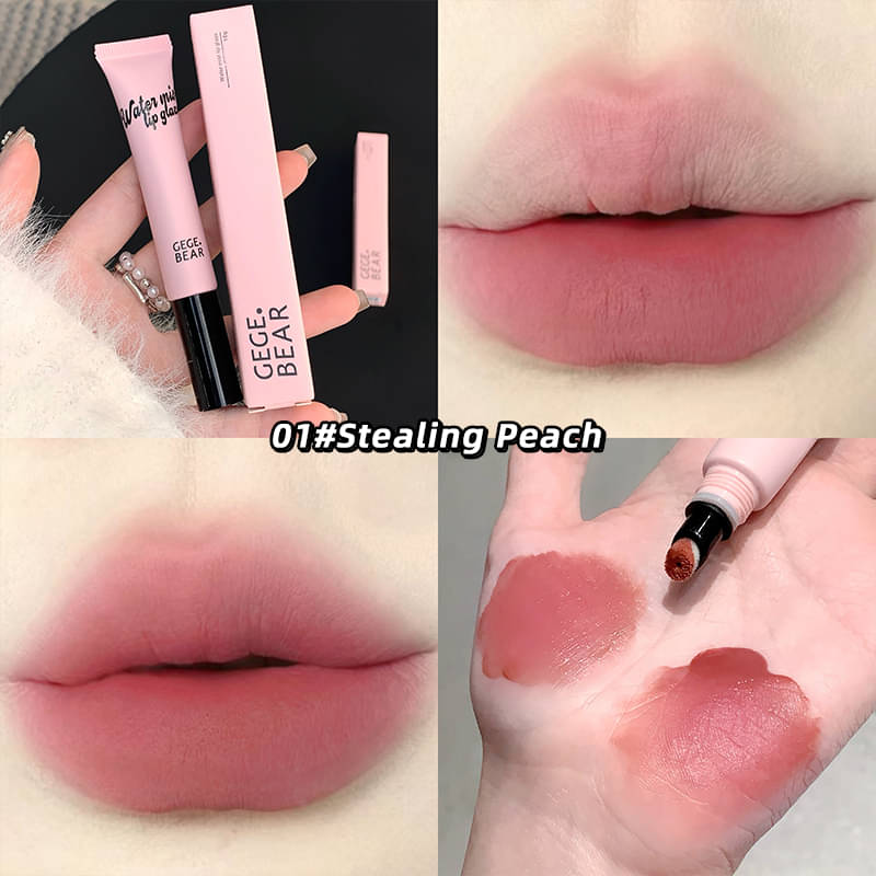     			GEGE BEAR Peach Matte Lip Gloss 0.09
