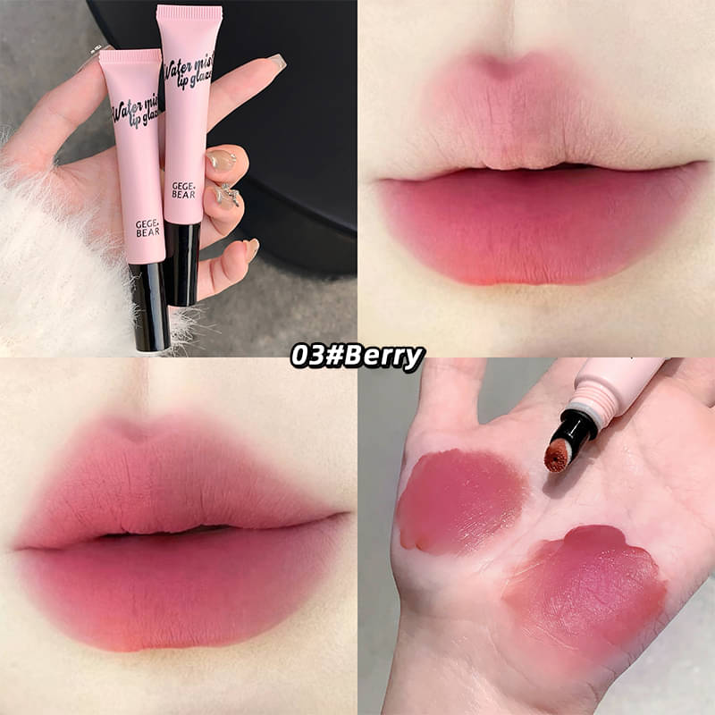     			GEGE BEAR Pink Matte Lip Gloss 0.09