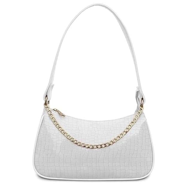     			GENERIC 0 Shoulder Bag Faux Leather Set of 1 ( Off White )