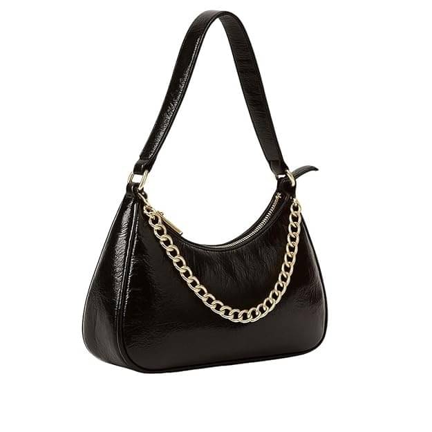     			GENERIC ROX Shoulder Bag Faux Leather Set of 1 ( Black )