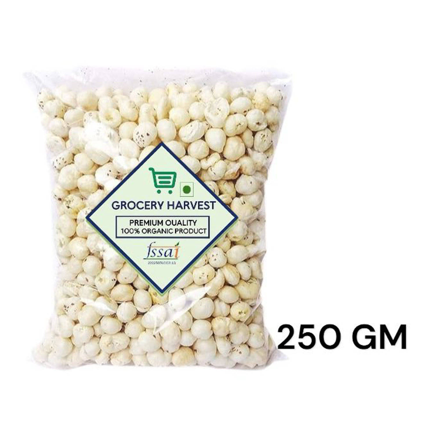 Grocery Harvest Lotus Seeds Pop /Gorgon Nut Puffed Kernel (Makhana) 250 g Grocery Harvest Lotus Seeds Pop /Gorgon Nut Puffed Kernel (Makhana) 250 g