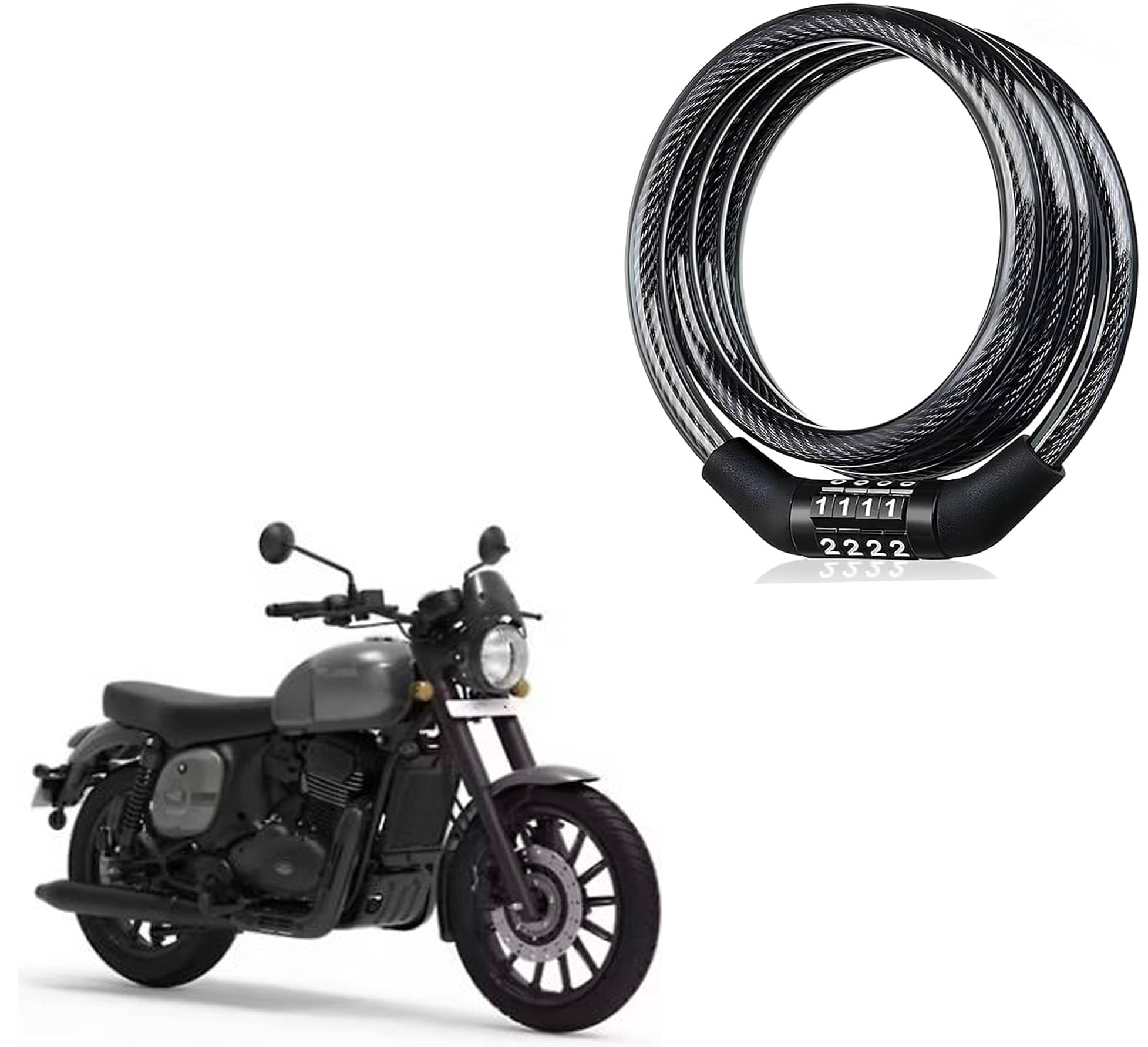 Heavy Duty Cable Lock Anti Theft Lock for Multipurpose use for Bike, Cycle Lock, Helmet Lock (Multicolour) Heavy Duty Cable Lock Anti Theft Lock for Multipurpose use for Bike, Cycle Lock, Helmet Lock (Multicolour)