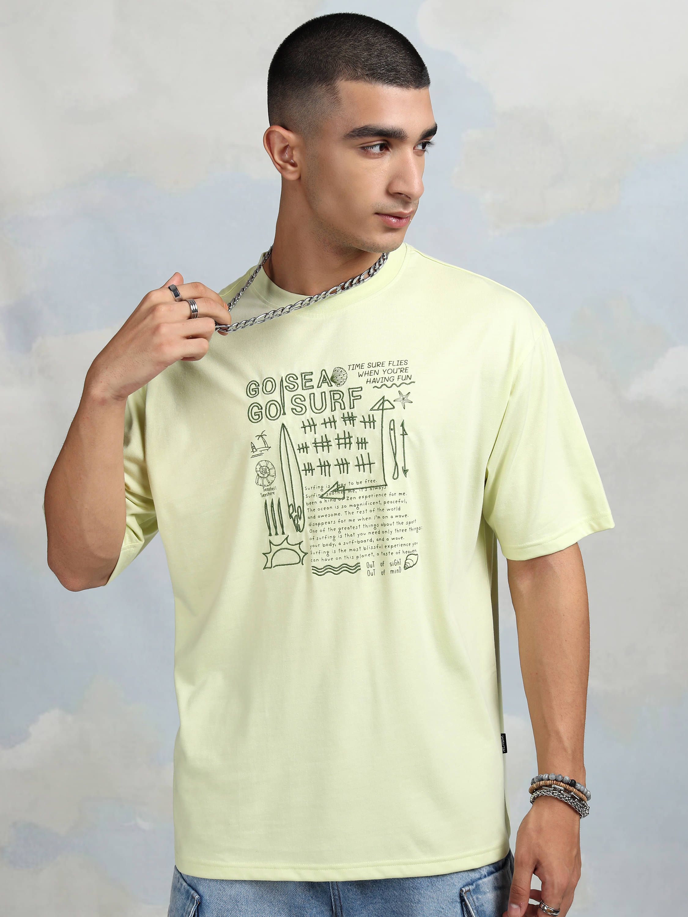 Highlander Men Cotton Blend Relaxed Fit Printed T-Shirt ( Lime Green ) Highlander Men Cotton Blend Relaxed Fit Printed T-Shirt ( Lime Green )