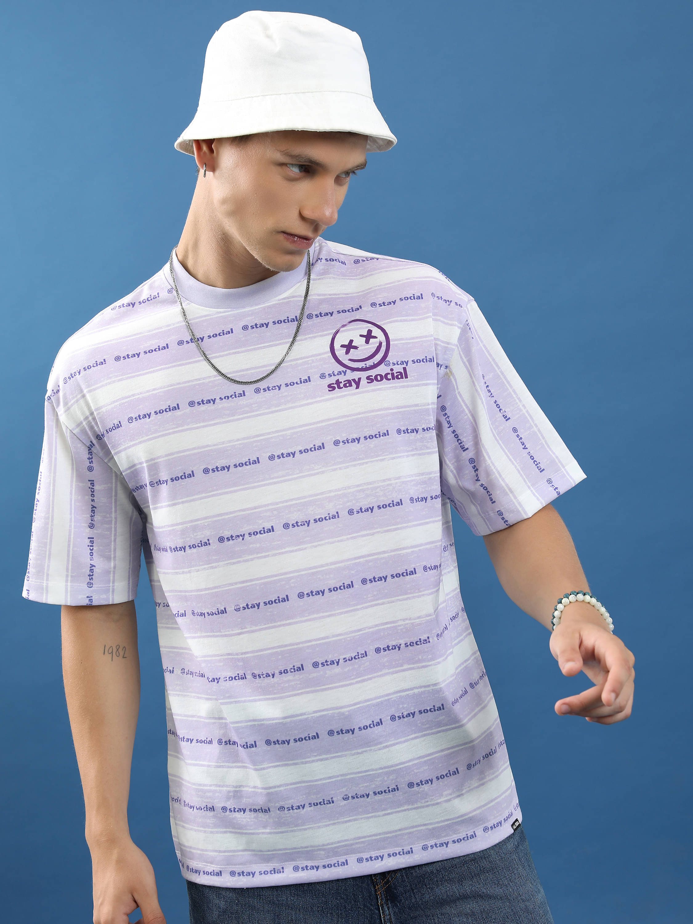     			Highlander Men Polyester Oversized Fit Printed T-Shirt ( Multicolor )