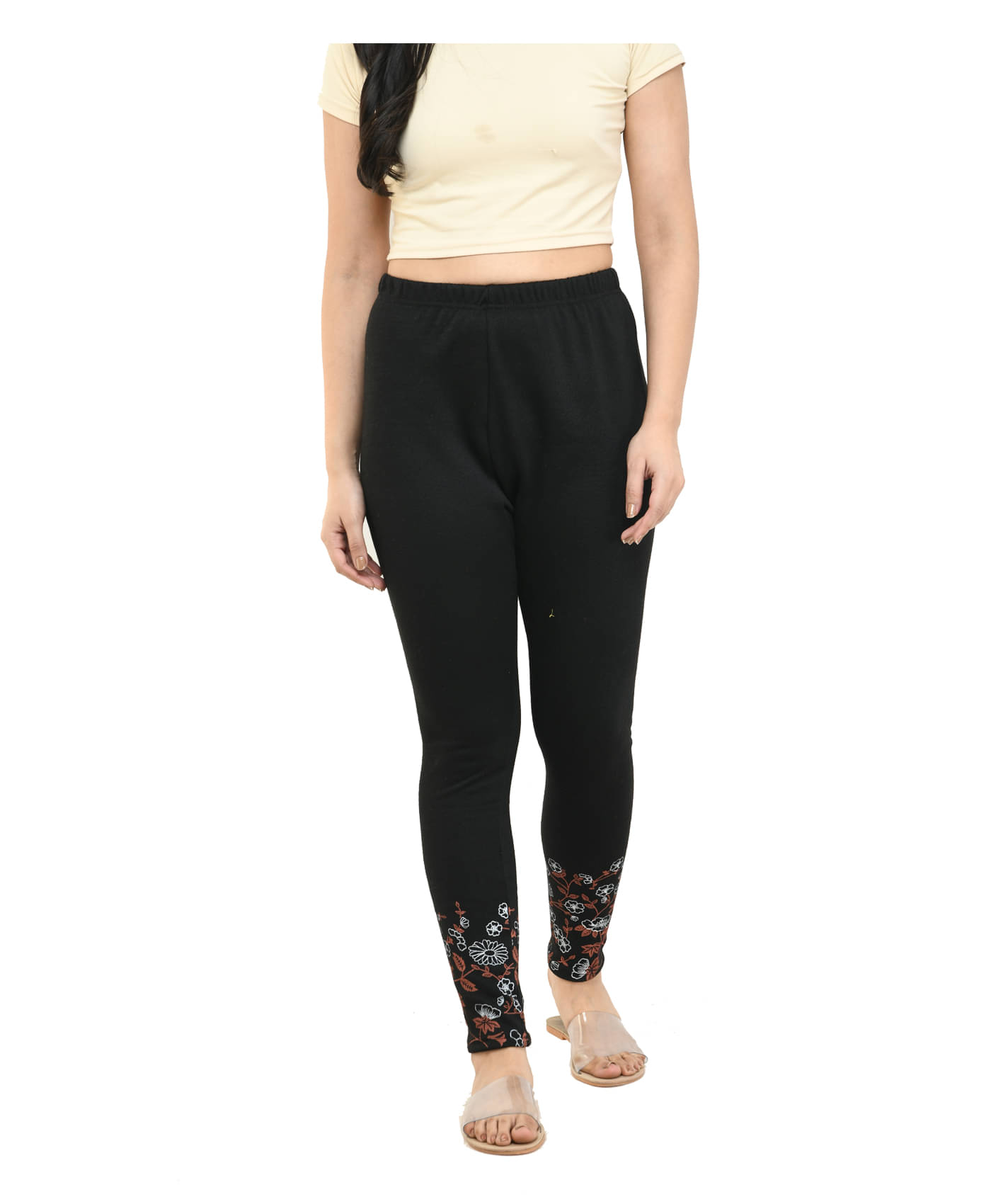     			IndiWeaves Pack of 1 Woollen Women Legging ( Black )
