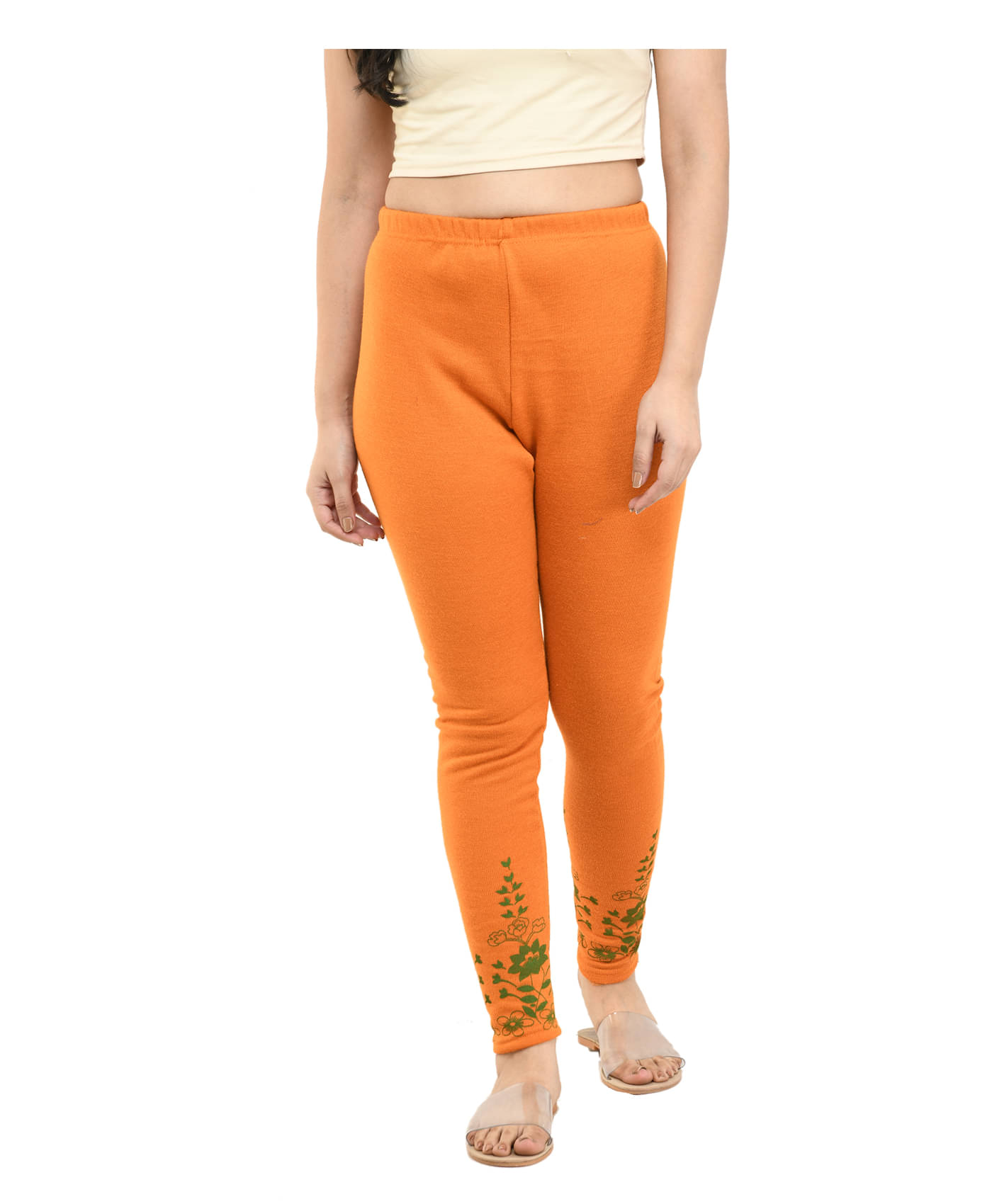     			IndiWeaves Pack of 1 Woollen Women Legging ( Mustard )