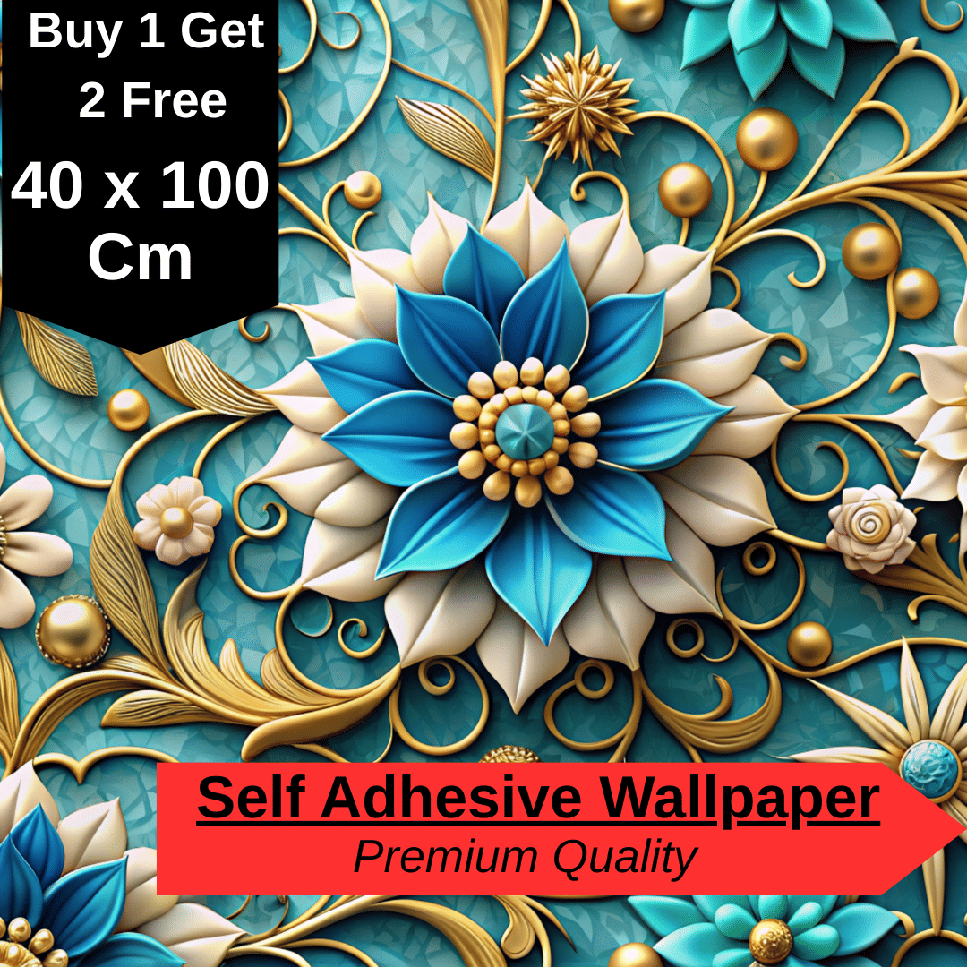     			Interawall Decor Self-Adhesive Decal Wallpaper Specific Product for Bedroom, Living Room, Kids Room, Play Room, Office | Abstract Home Wallpaper for Home Decor (Buy 1 get 2 Free, Pack of 3 Pcs,  Size-16x39 Inches Each Strip)
