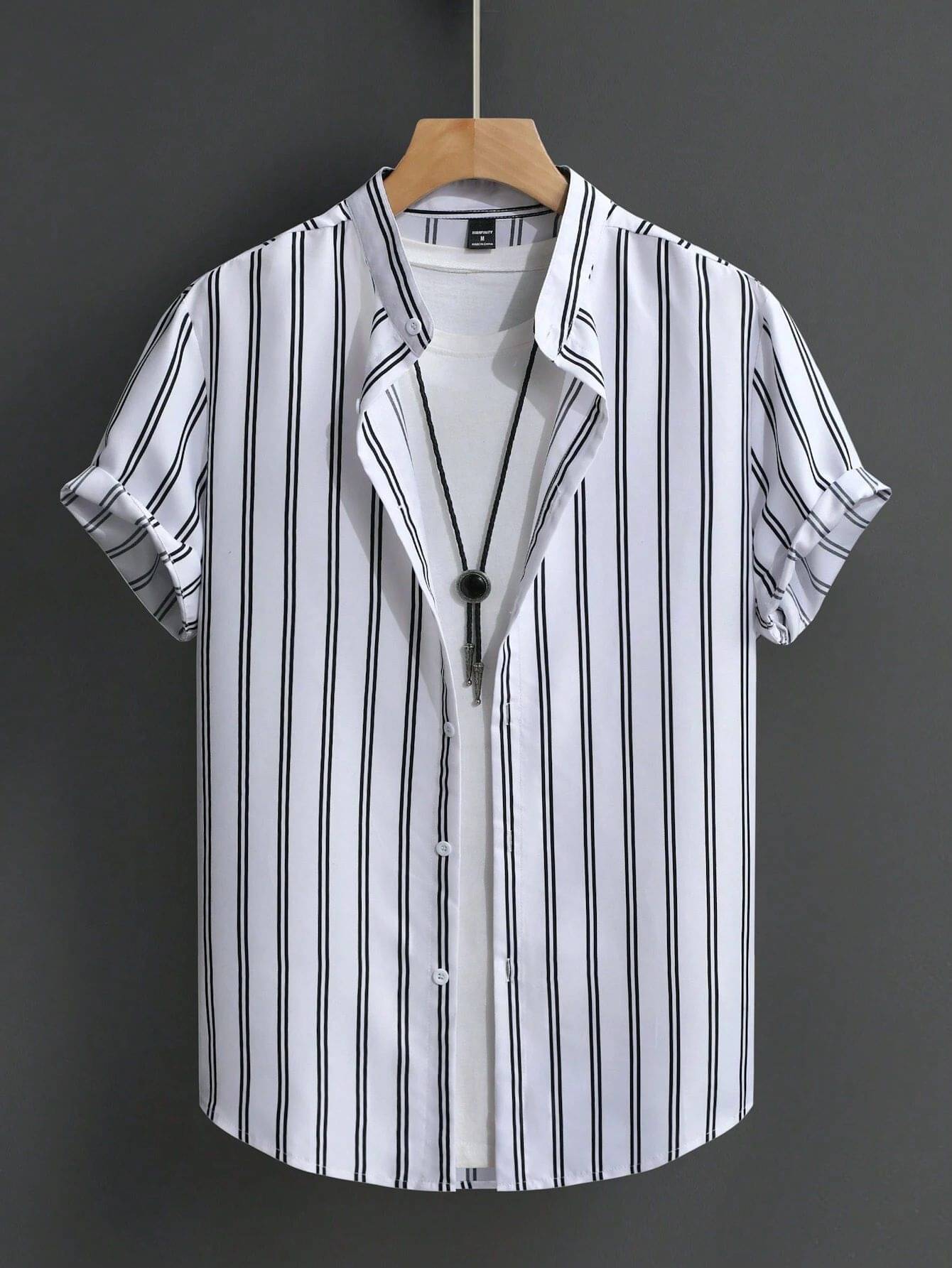     			KAPDAX Poly Cotton Regular Fit Printed Half Sleeves Men's Casual Shirt - White ( Pack of 1 )
