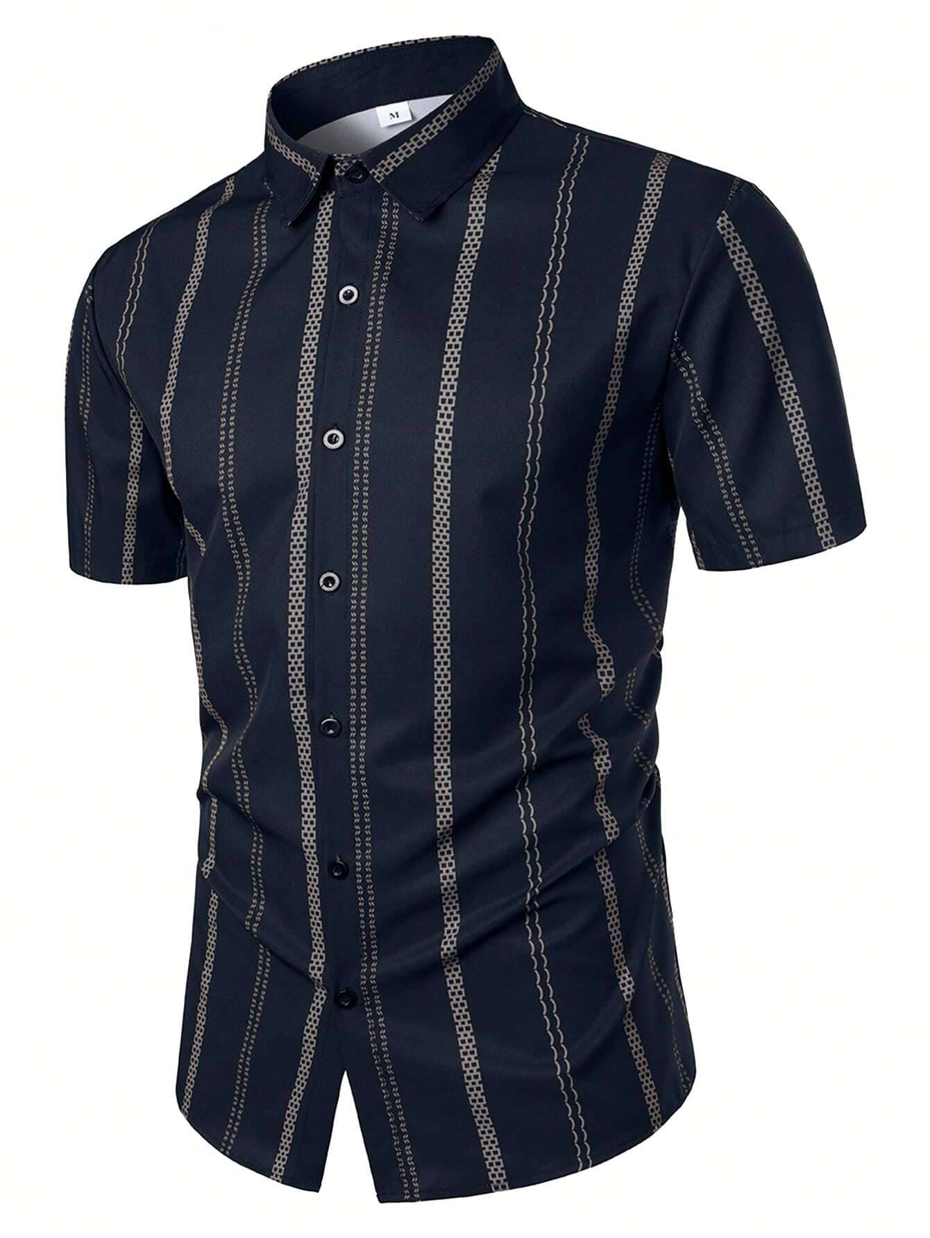     			KAPDAX Poly Cotton Regular Fit Printed Half Sleeves Men's Casual Shirt - Blue ( Pack of 1 )