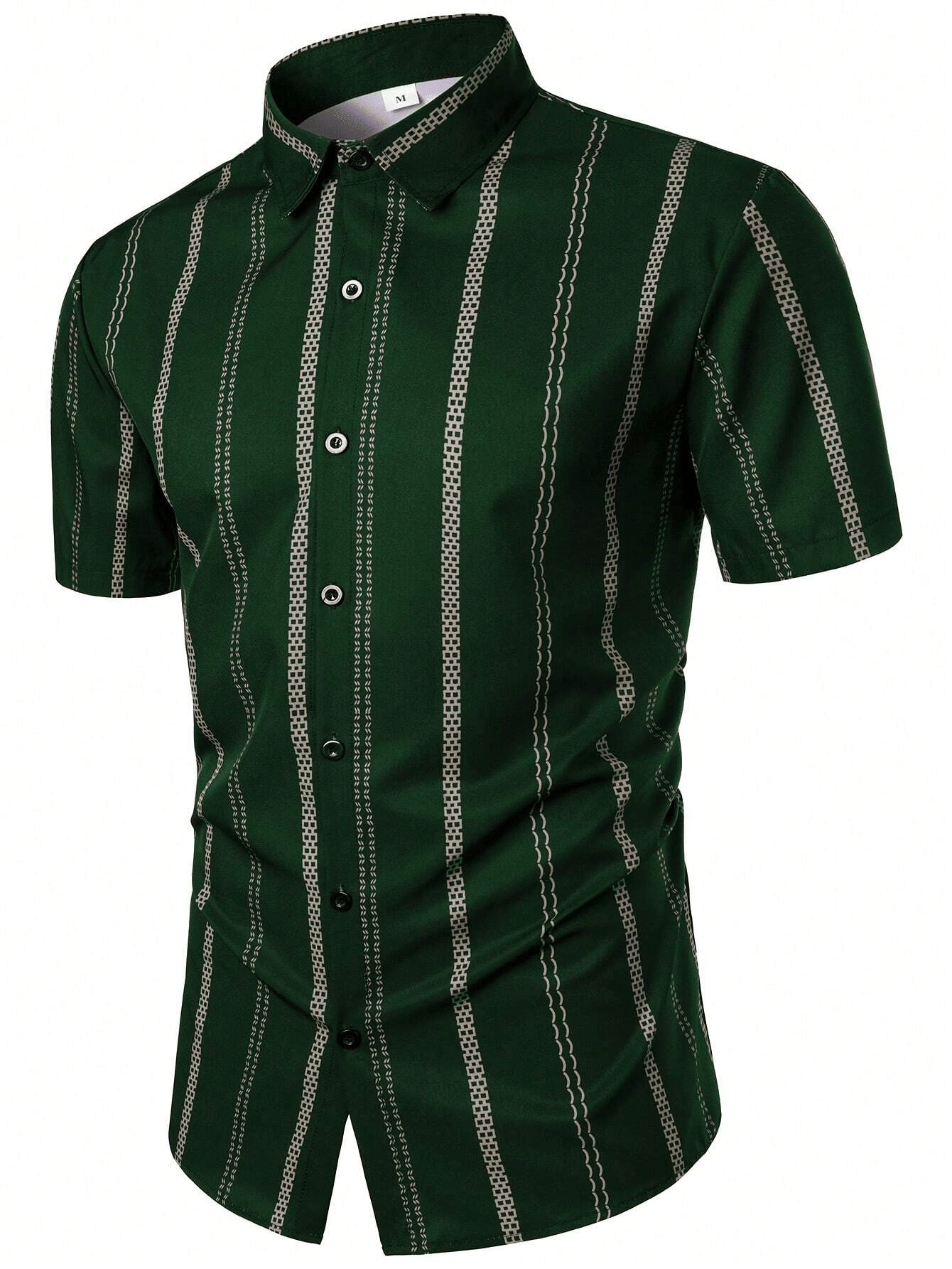 KAPDAX Poly Cotton Regular Fit Printed Half Sleeves Men's Casual Shirt - Dark Green ( Pack of 1 ) KAPDAX Poly Cotton Regular Fit Printed Half Sleeves Men's Casual Shirt - Dark Green ( Pack of 1 )