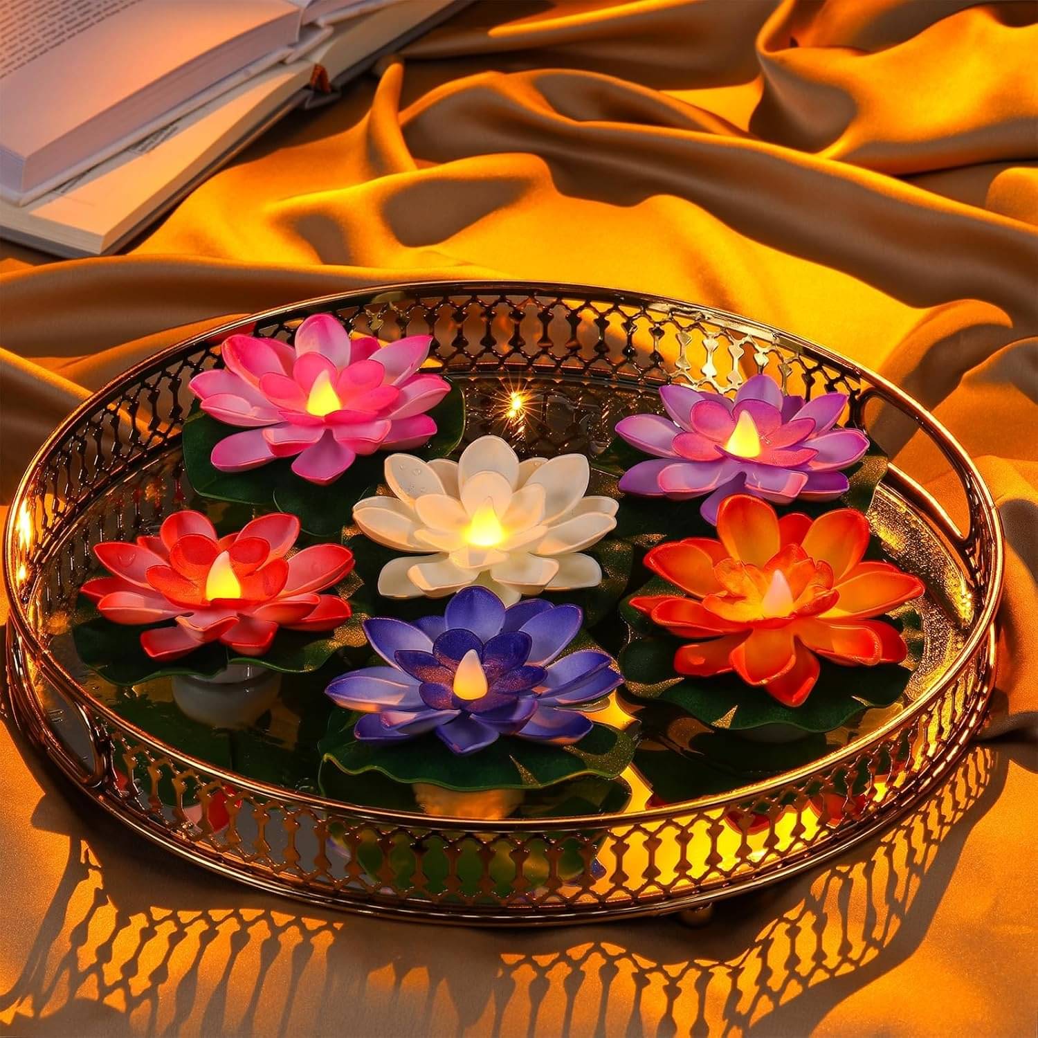     			KRAMOX Multicolour LED Tea Light Candle 10 cm ( Pack of 3 )