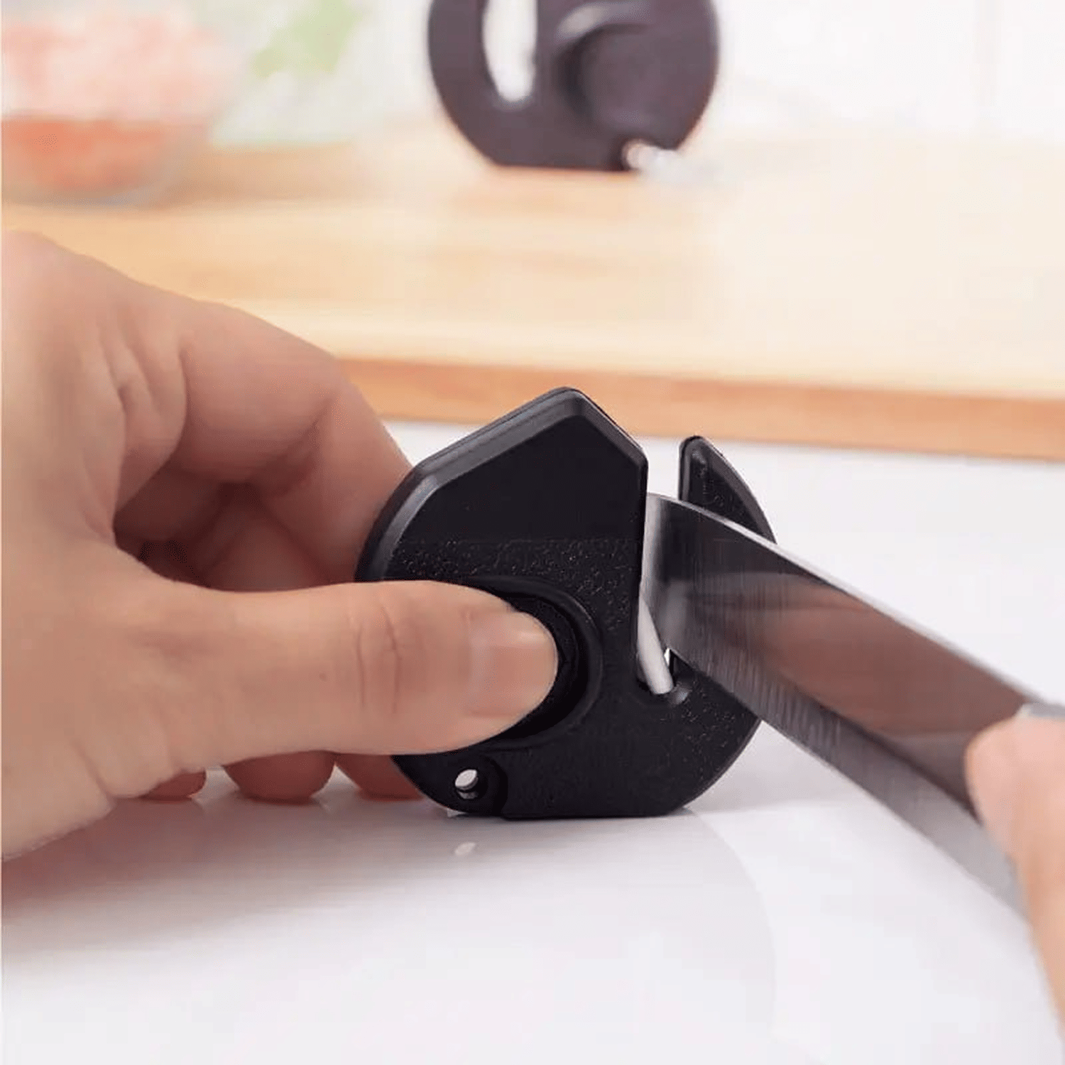     			Knife Sharpener Small, Mini Portable Knife Sharpener Kitchen Household Handheld Grindstones-v