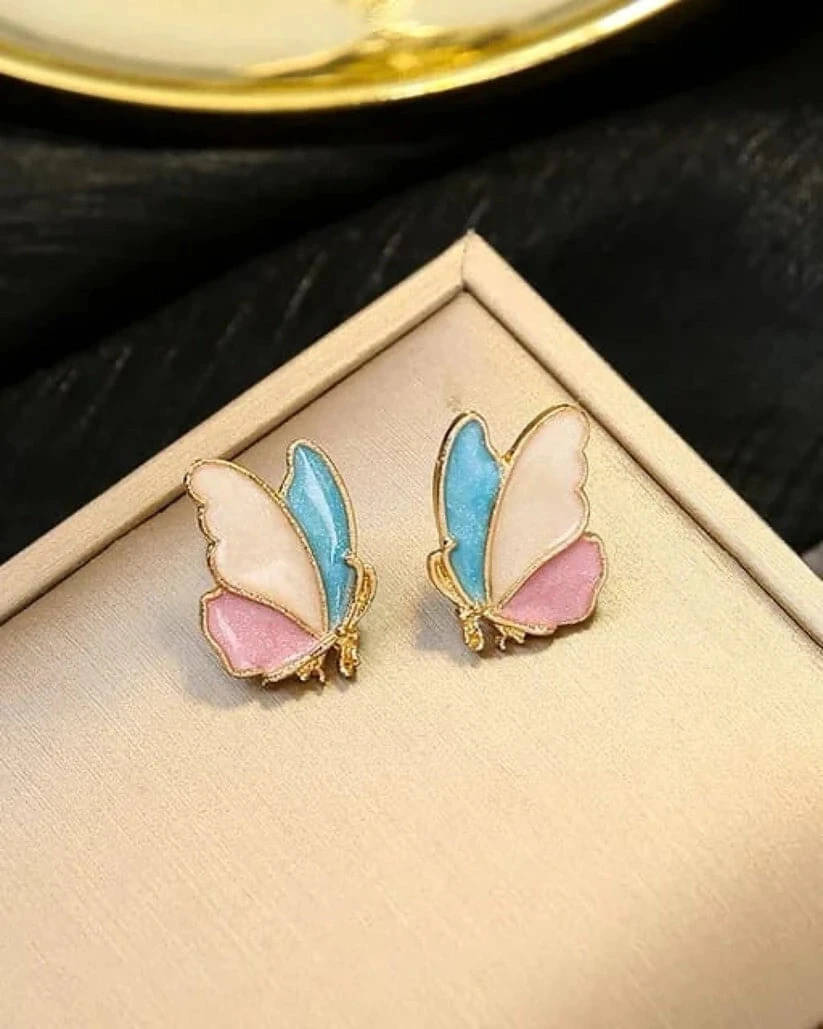    			Lady Raiment Multicolor Stud Earrings ( Pack of 1 )