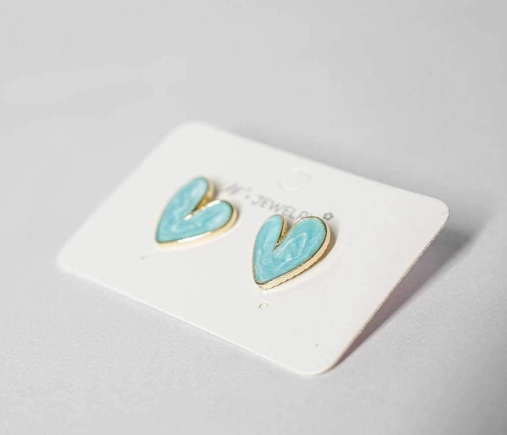     			Lady Raiment Turquoise Stud Earrings ( Pack of 1 )