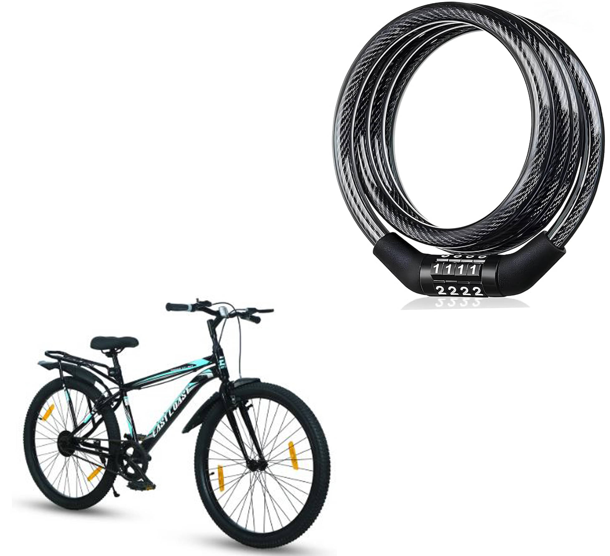     			Multipurpose 4 Digit Numeric Cable Bike/Bicycle